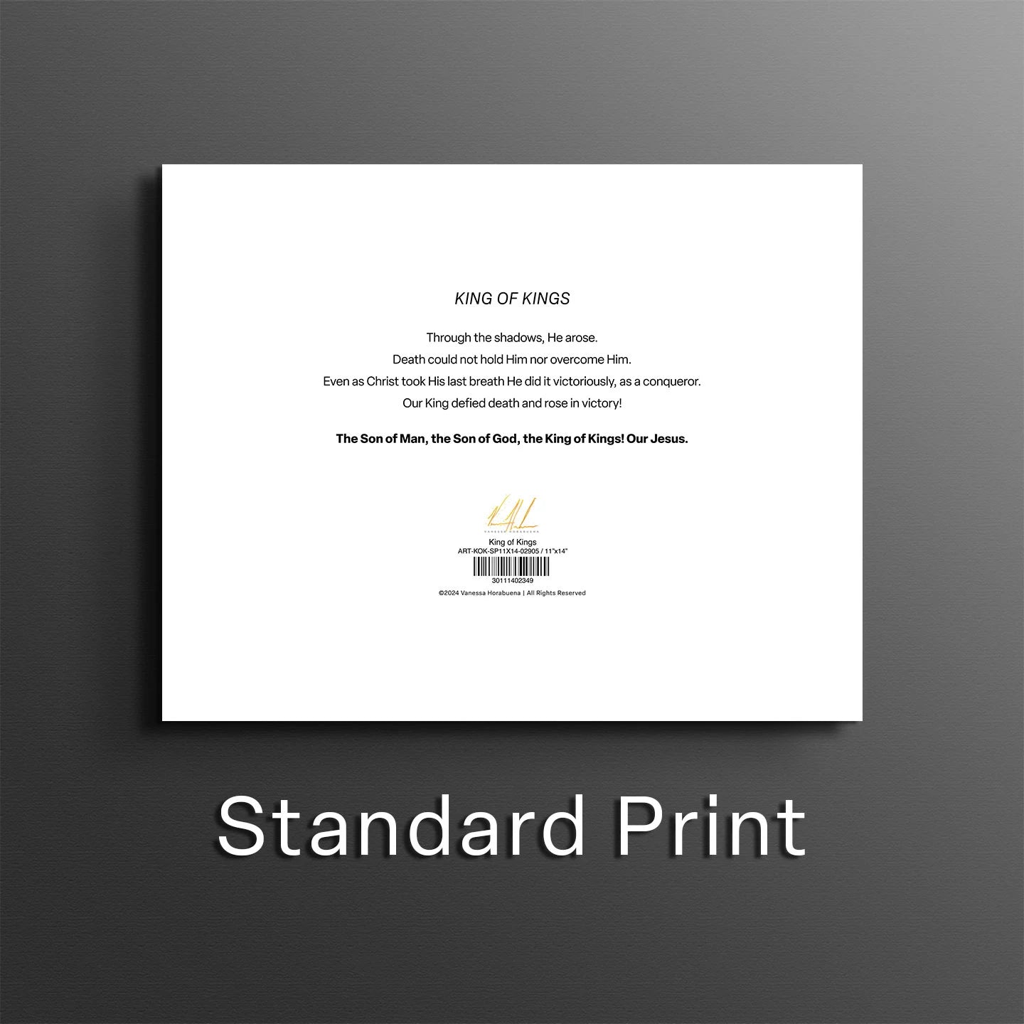 King of Kings Lion Art Print, Jesus Art Print Vanessa Horabuena