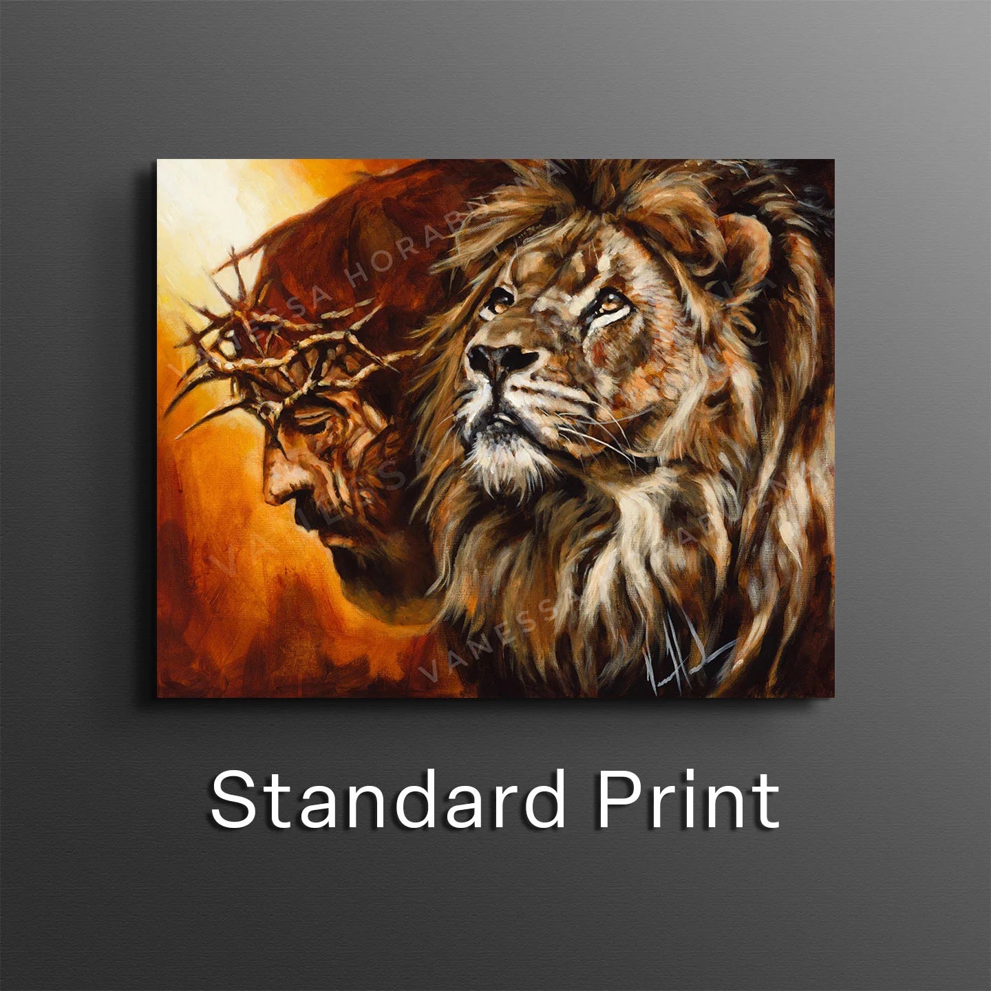 King of Kings Lion Art Print, Jesus Art Print Vanessa Horabuena