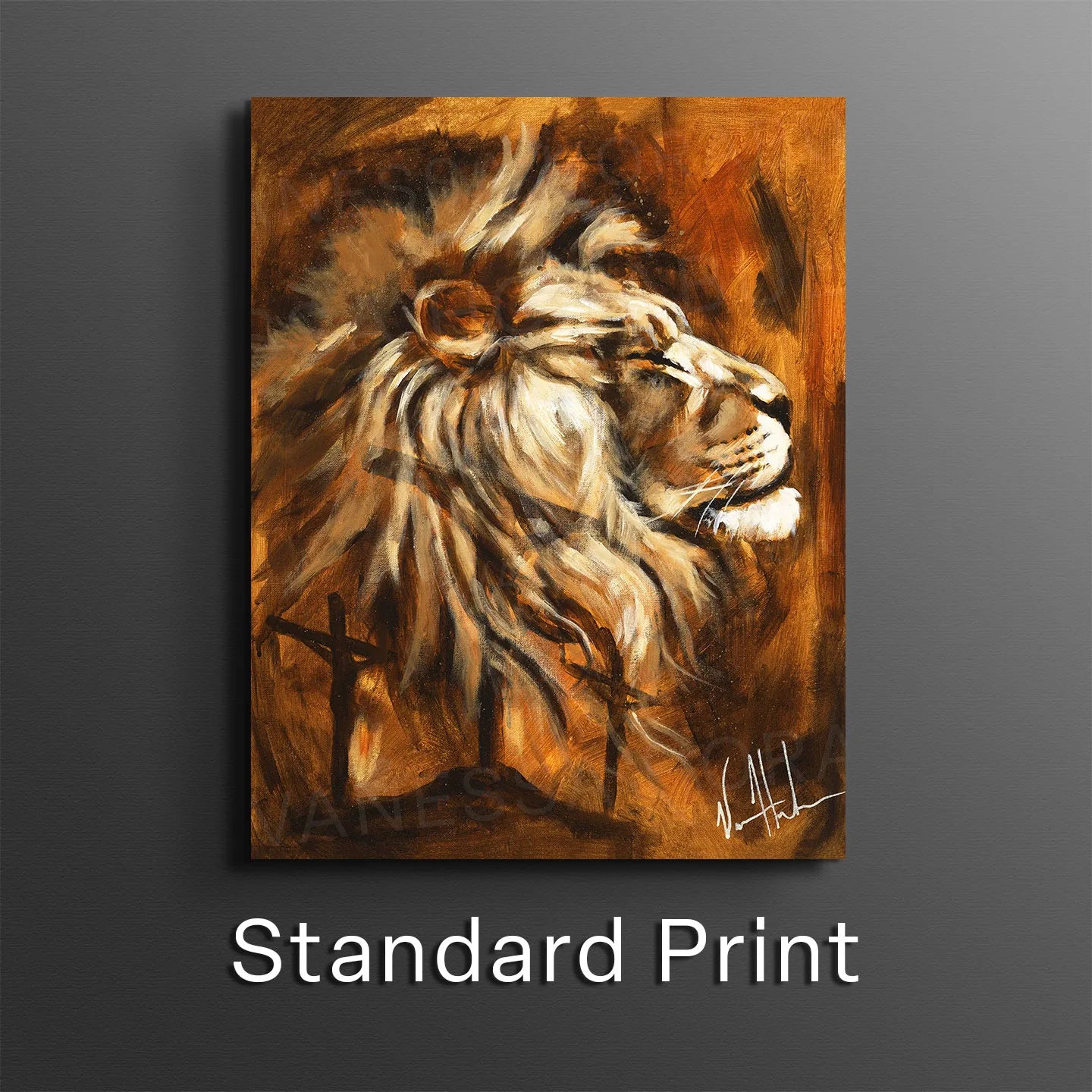 A King's Hill Lion Art Print Vanessa Horabuena