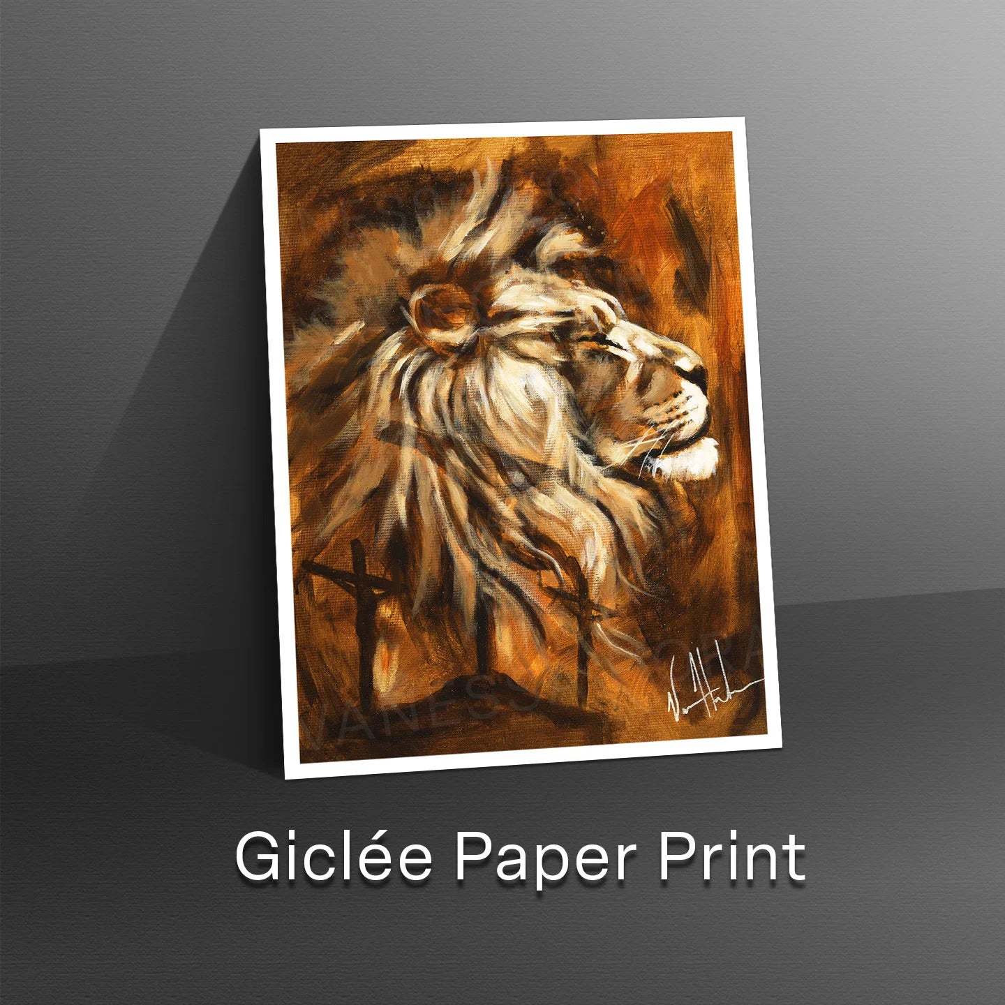 A King's Hill Lion Art Print Vanessa Horabuena