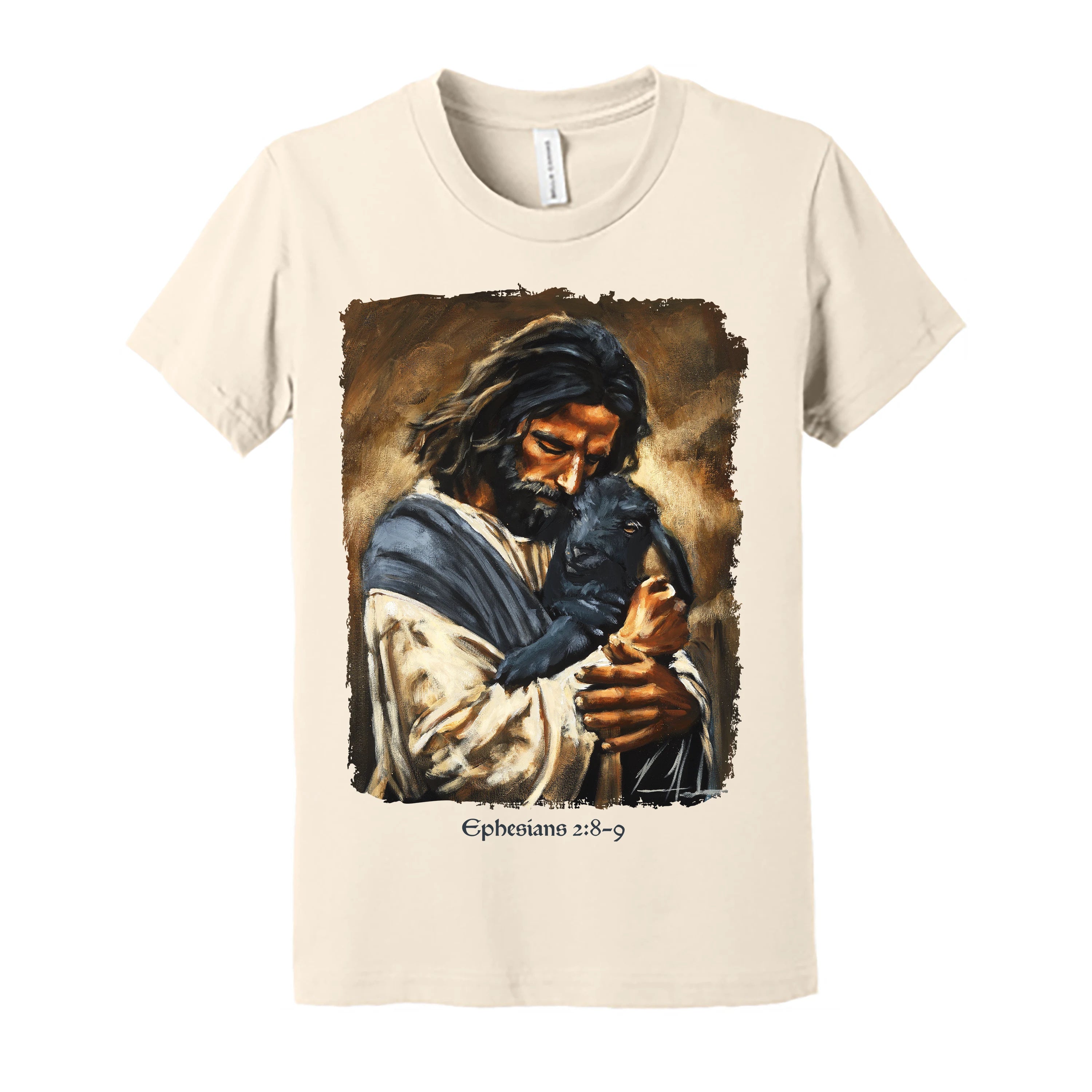 Kids T - Saved By Grace - (Organic Cotton) Organic Cotton Vanessa Horabuena Youth Natural Small