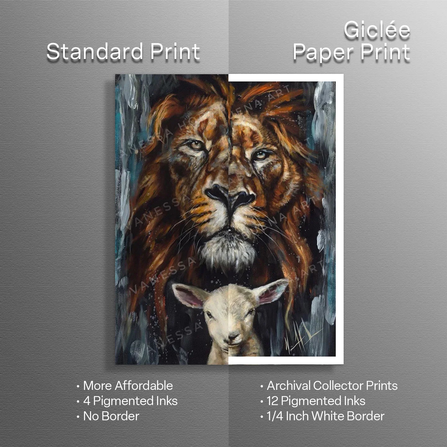 The Lion and Lamb Passover Lion Art Print Vanessa Horabuena