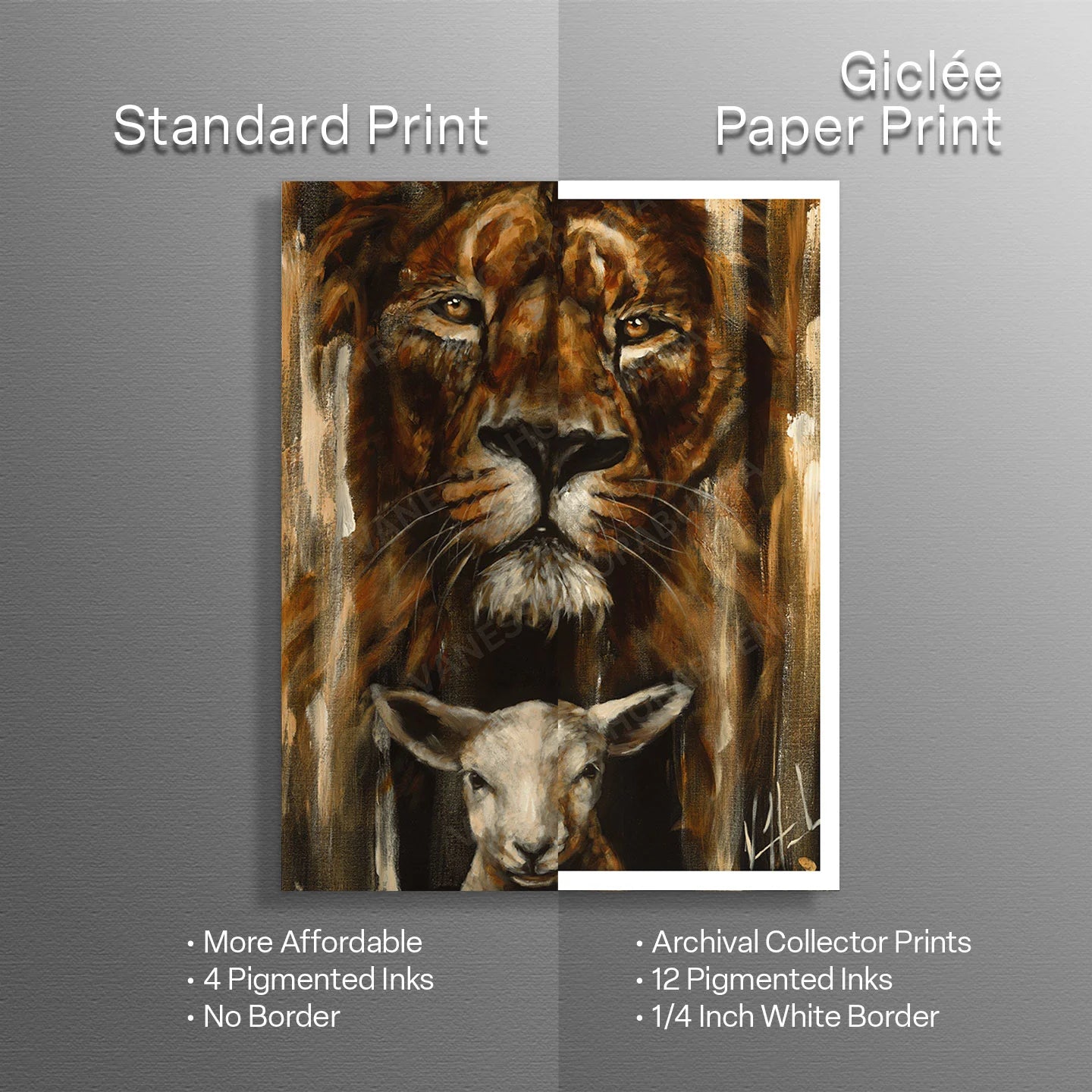 The Lion and Lamb Passover (Fall Collection) Lion Art Print Vanessa Horabuena