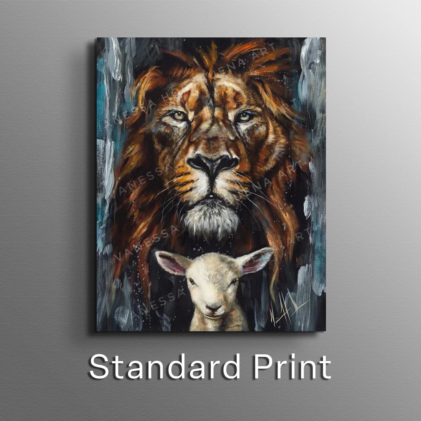 The Lion and Lamb Passover Lion Art Print Vanessa Horabuena