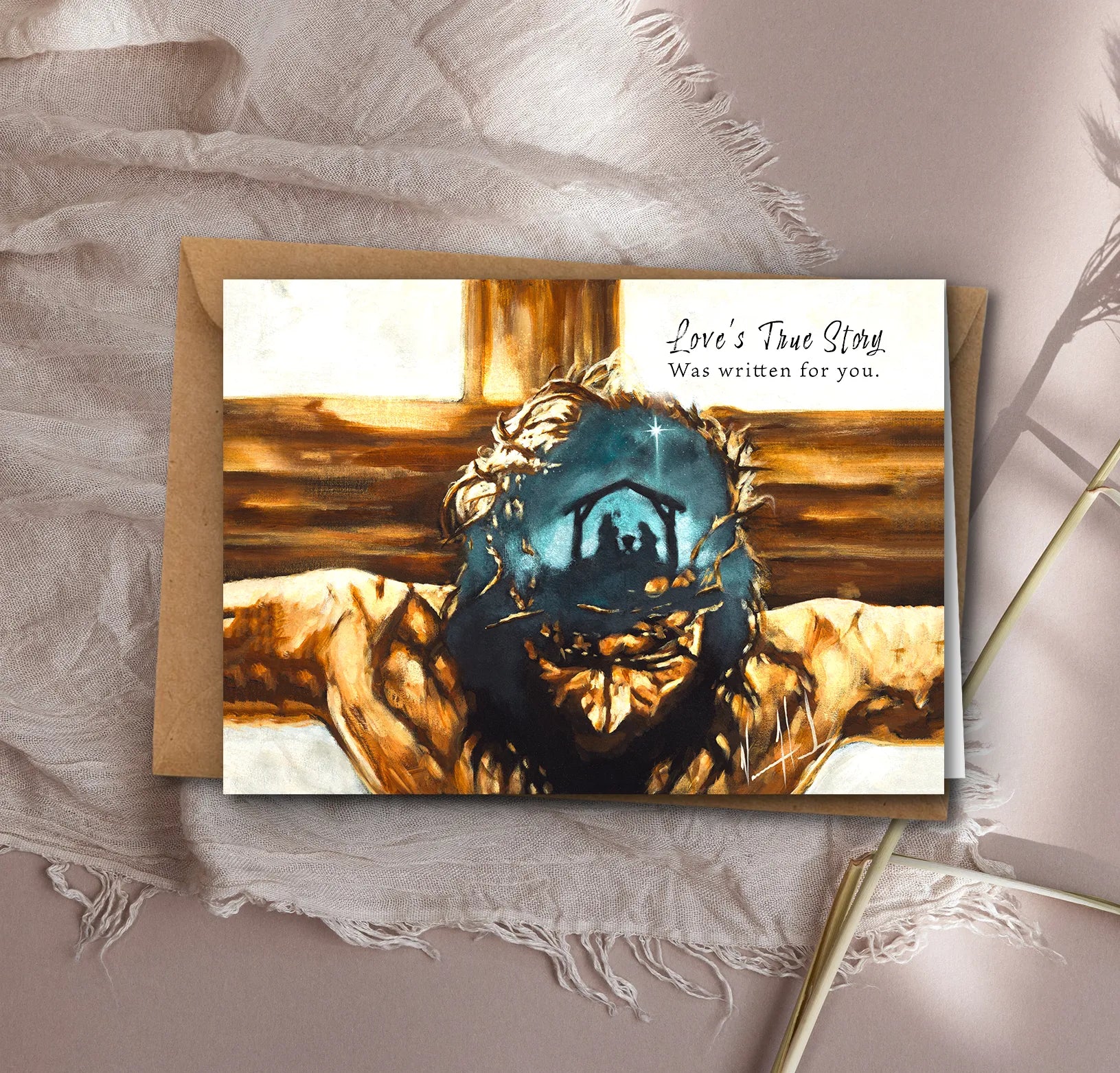 'Love's True Story' Easter Greeting Card Vanessa Horabuena