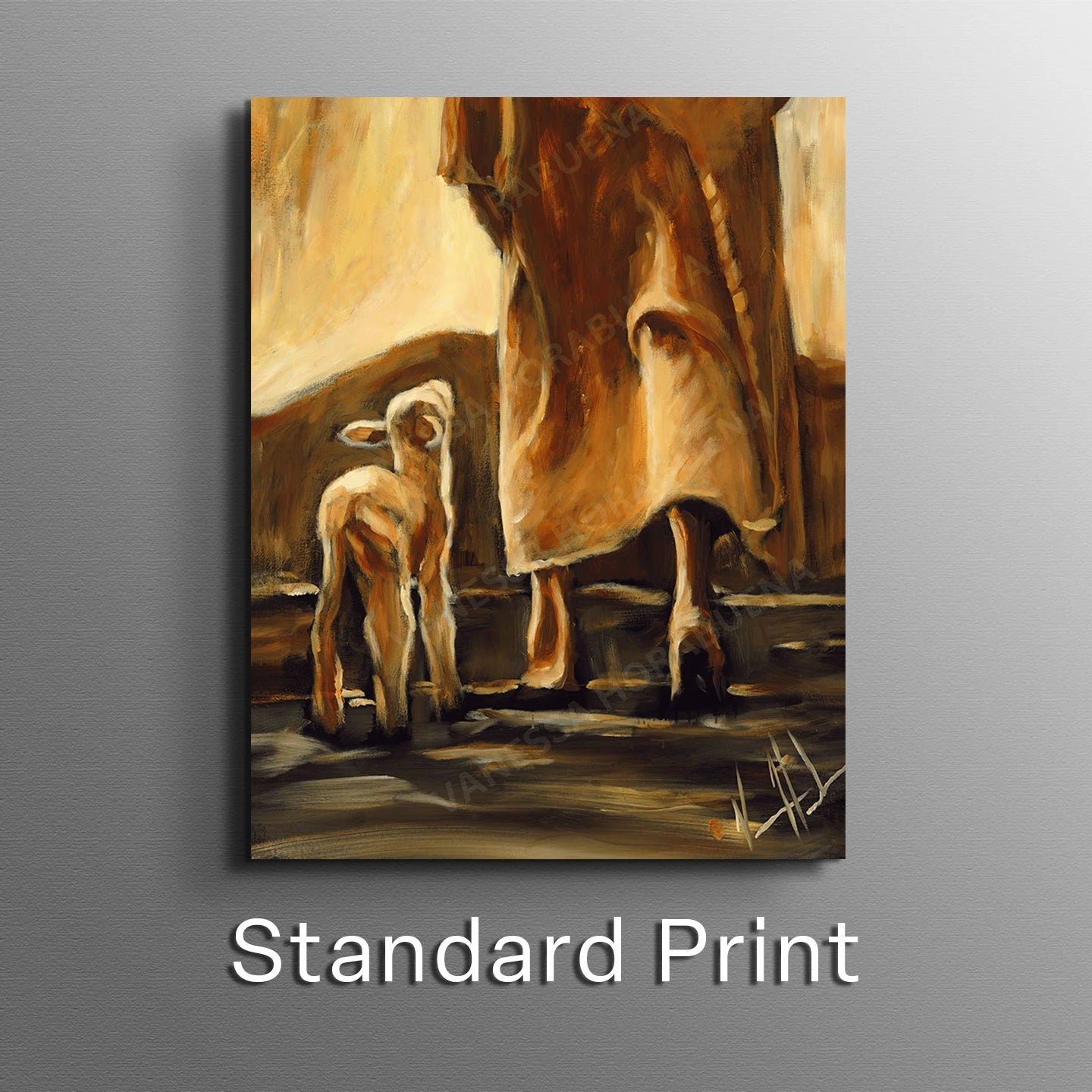 My Sheep Listen to My Voice (Fall Collection) Jesus Art Print Vanessa Horabuena