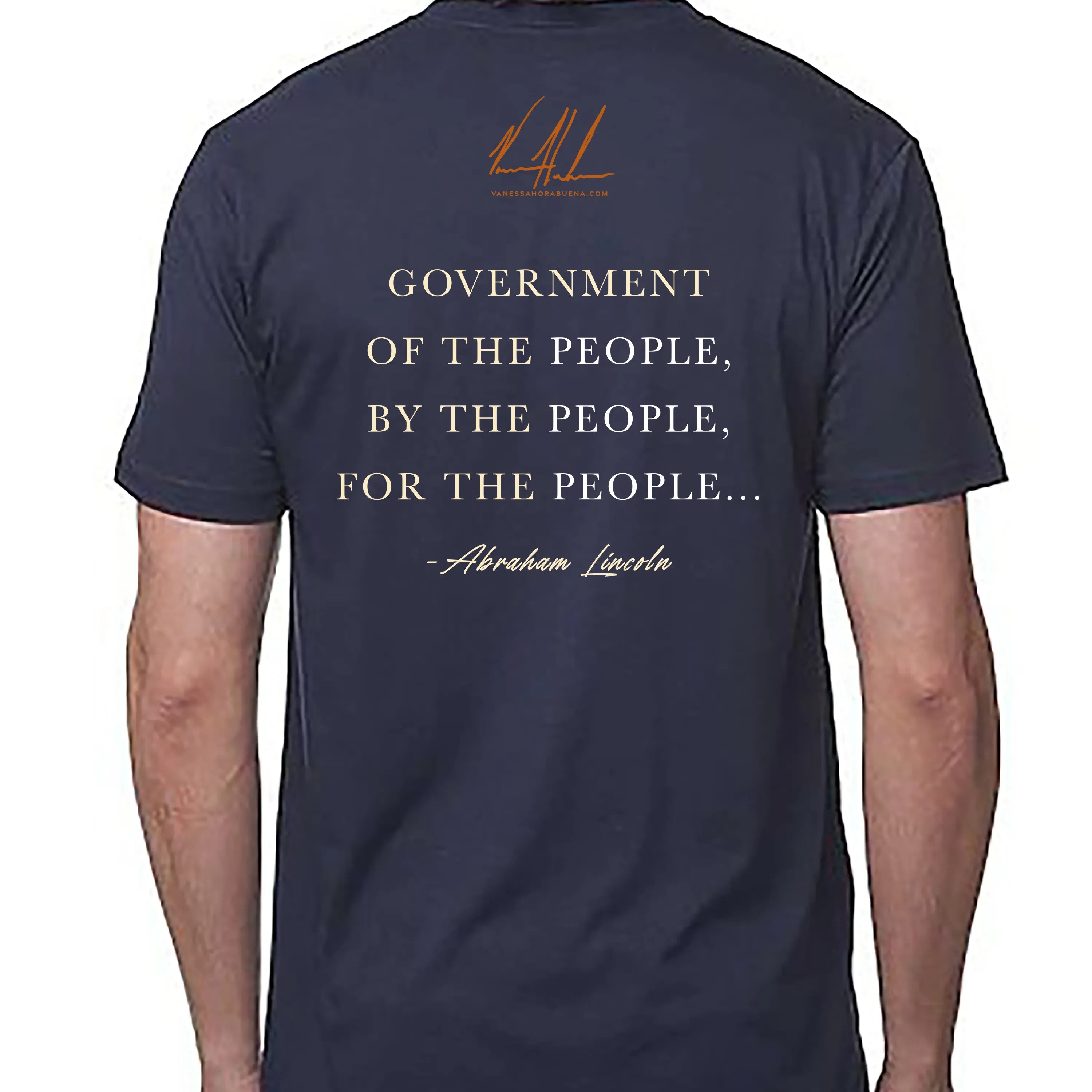 Abraham Lincoln - 4th of July - Unisex T (Premium Organic Fabric) Vanessa Horabuena