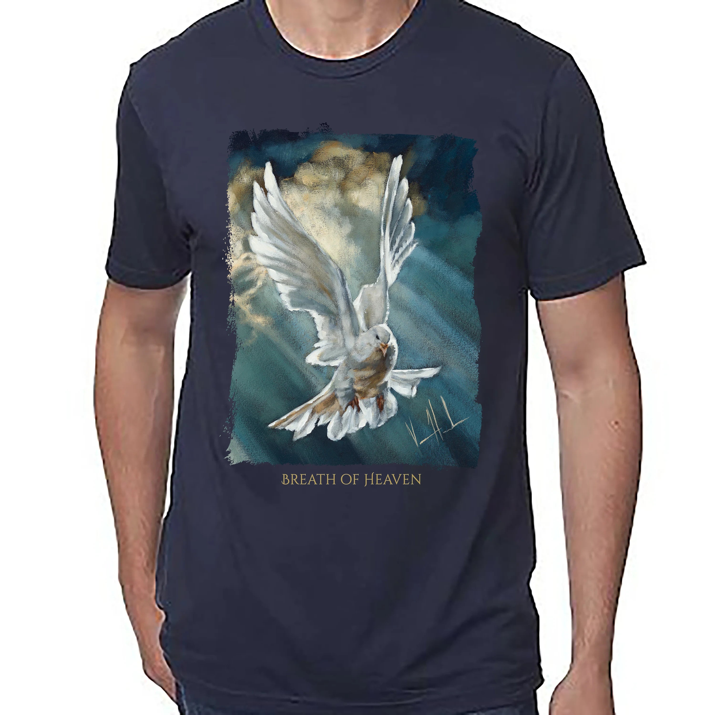 Breath of Heaven - Unisex T (Premium Organic Fabric) Vanessa Horabuena Bamboo Midnight Blue Small