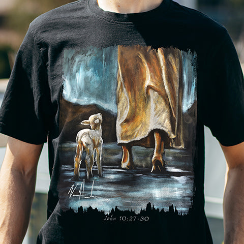 Unisex T (100% Cotton) - My Sheep Listen To My Voice Organic Cotton Vanessa Horabuena