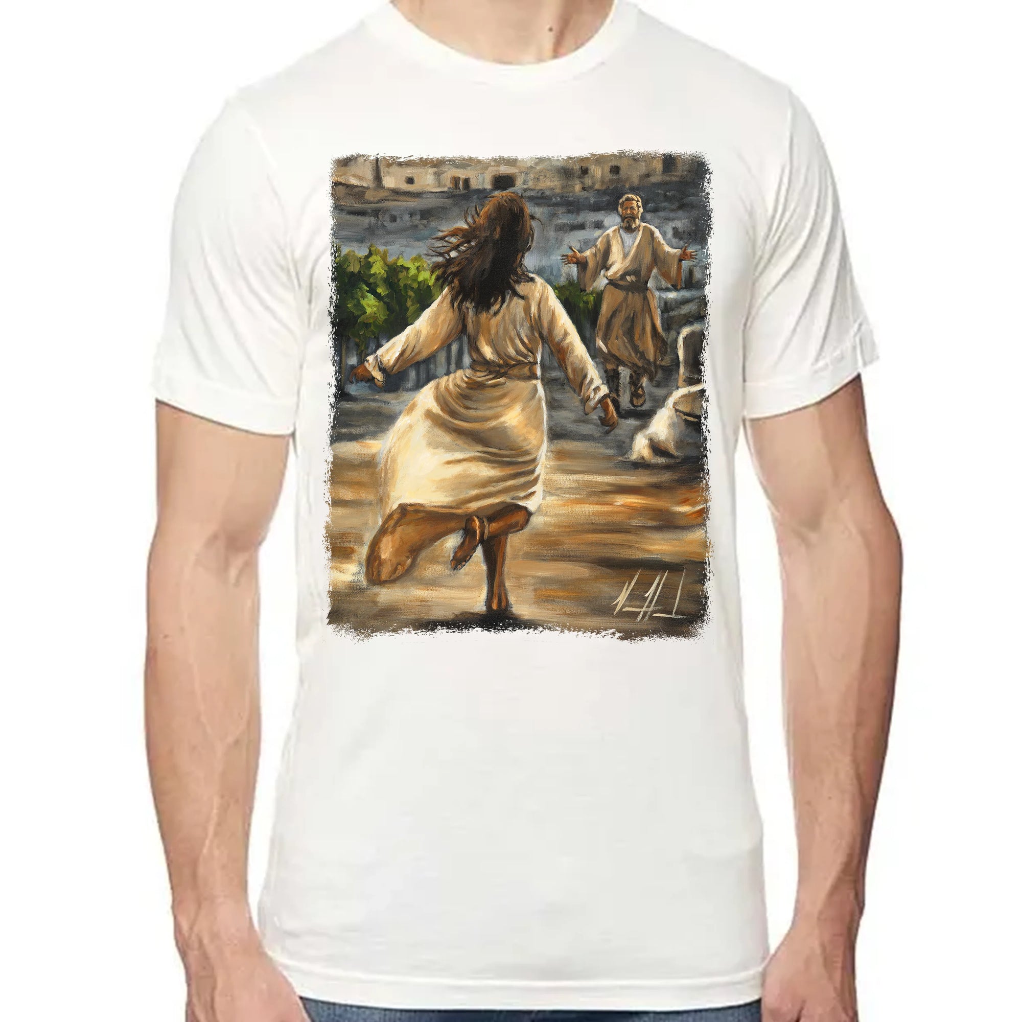 The Prodigal Daughter - Unisex T (Premium Organic Fabric) Vanessa Horabuena Bamboo Natural Small