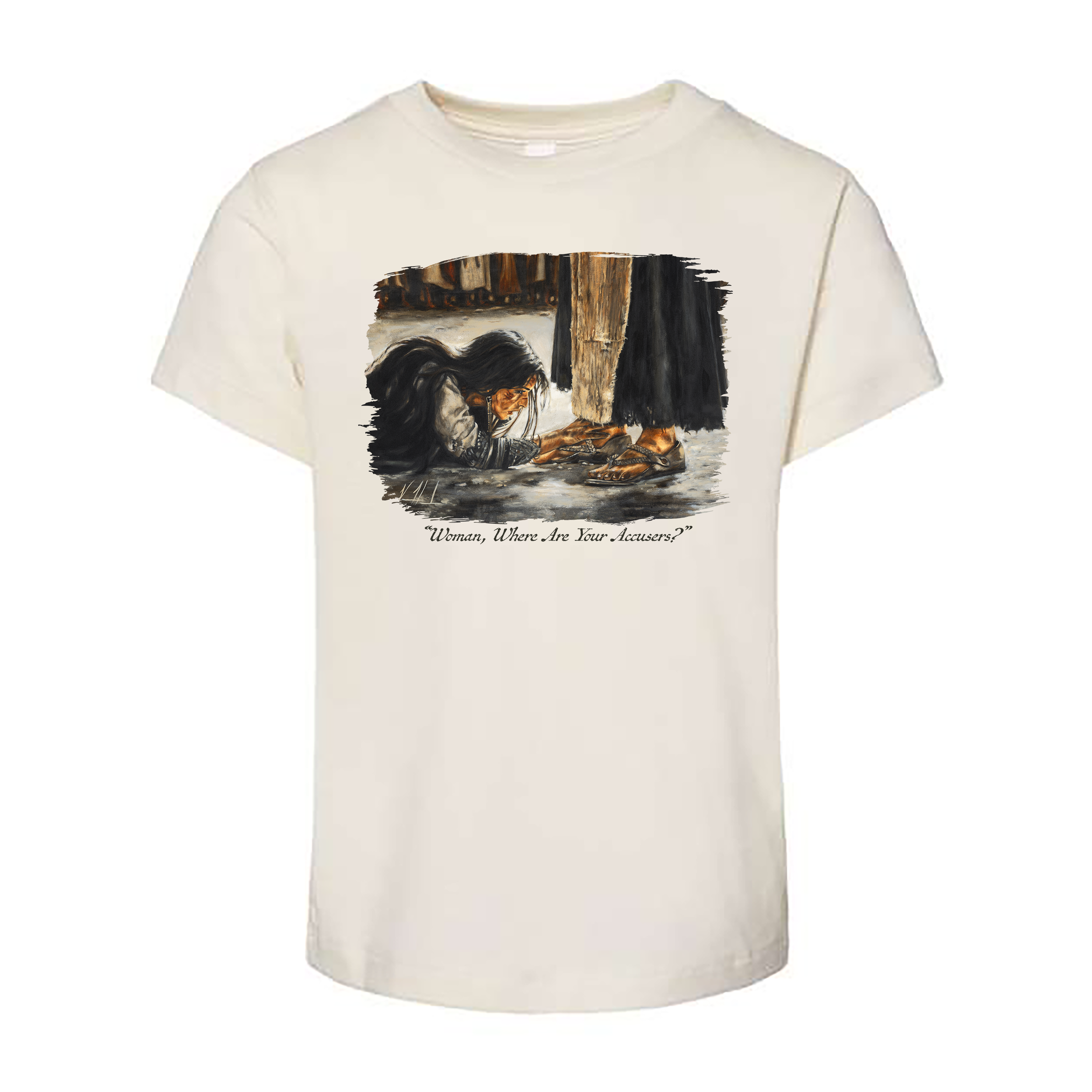 Kids T - “Woman, Where Are Your Accusers?" -(Organic Cotton) Organic Cotton Vanessa Horabuena Toddler Natural 2T