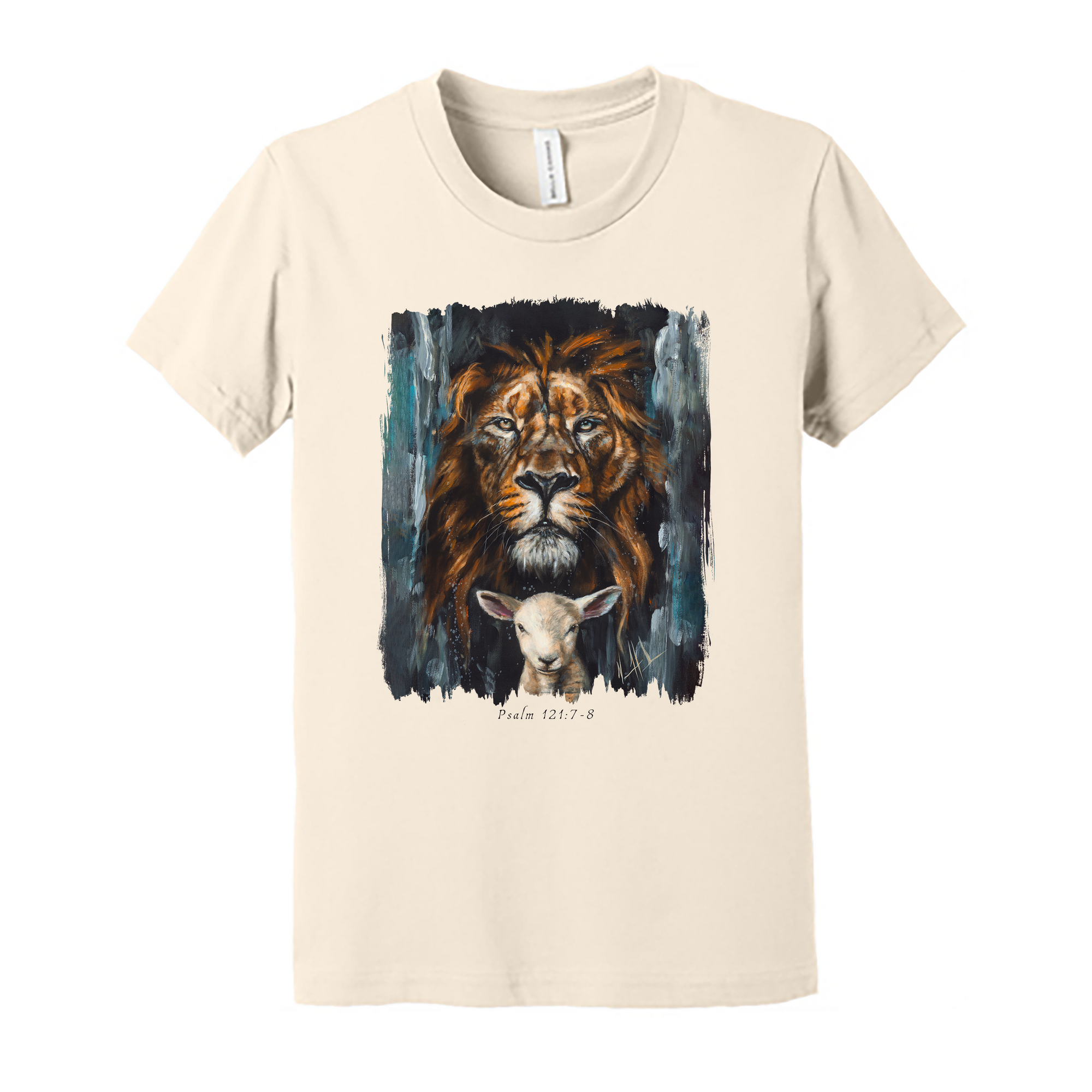 Kids T (Organic Cotton) - The Lion and Lamb Passover Organic Cotton Vanessa Horabuena Youth Natural Small