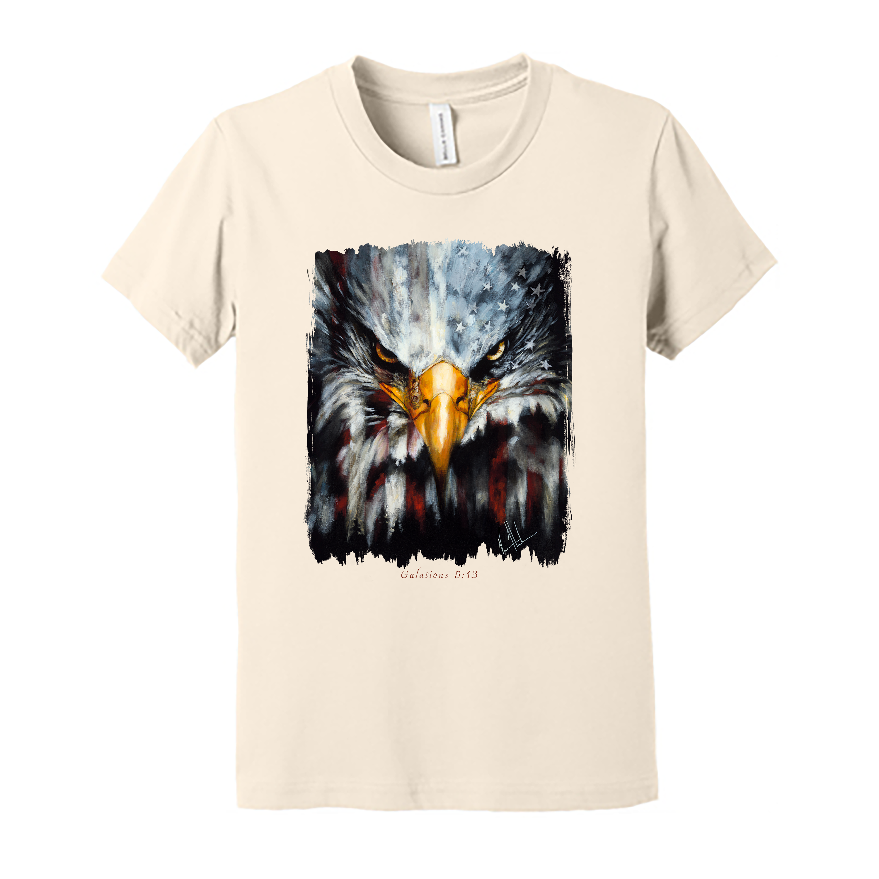 Stripes of Freedom - Kids T (Organic Cotton) Organic Cotton Vanessa Horabuena Youth Natural Small