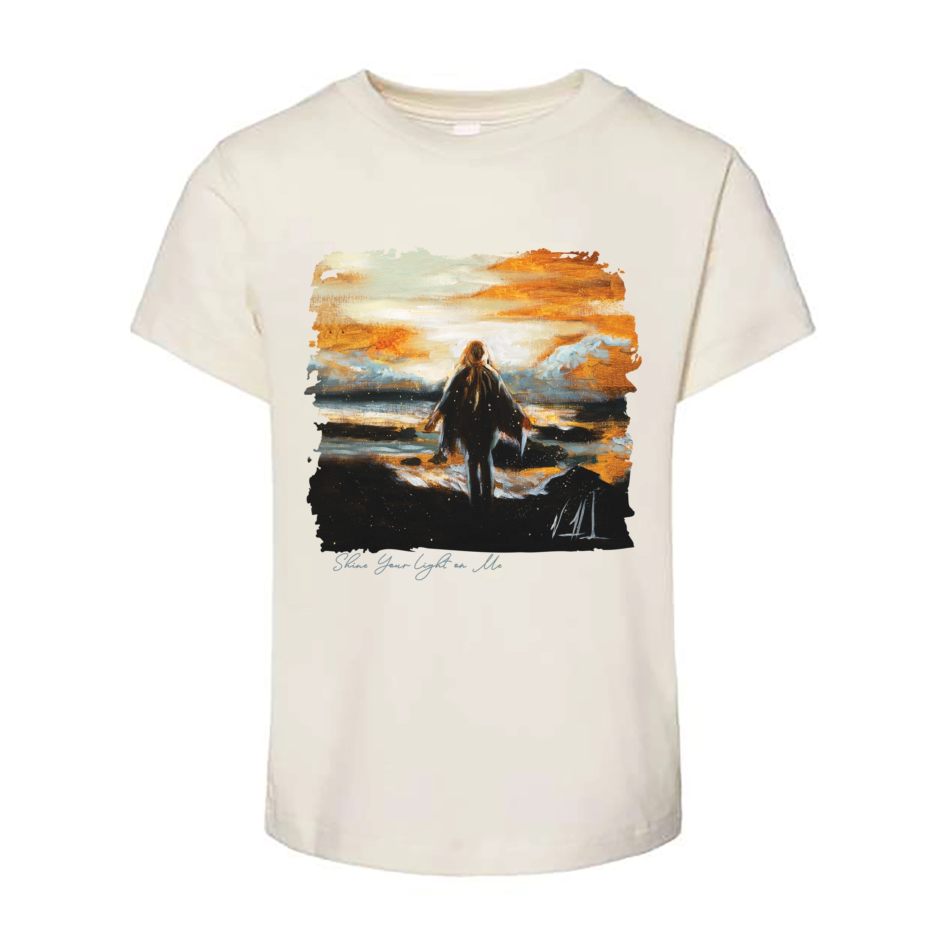 Kids T - Shine Your Light on Me - (Organic Cotton) Organic Cotton Vanessa Horabuena Toddler Natural 2T