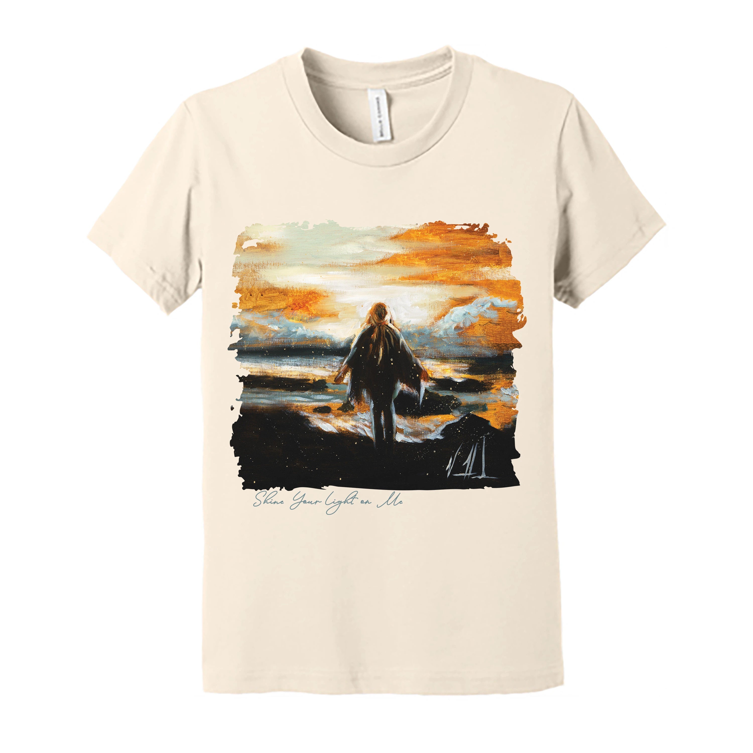 Kids T - Shine Your Light on Me - (Organic Cotton) Organic Cotton Vanessa Horabuena Youth Natural Small
