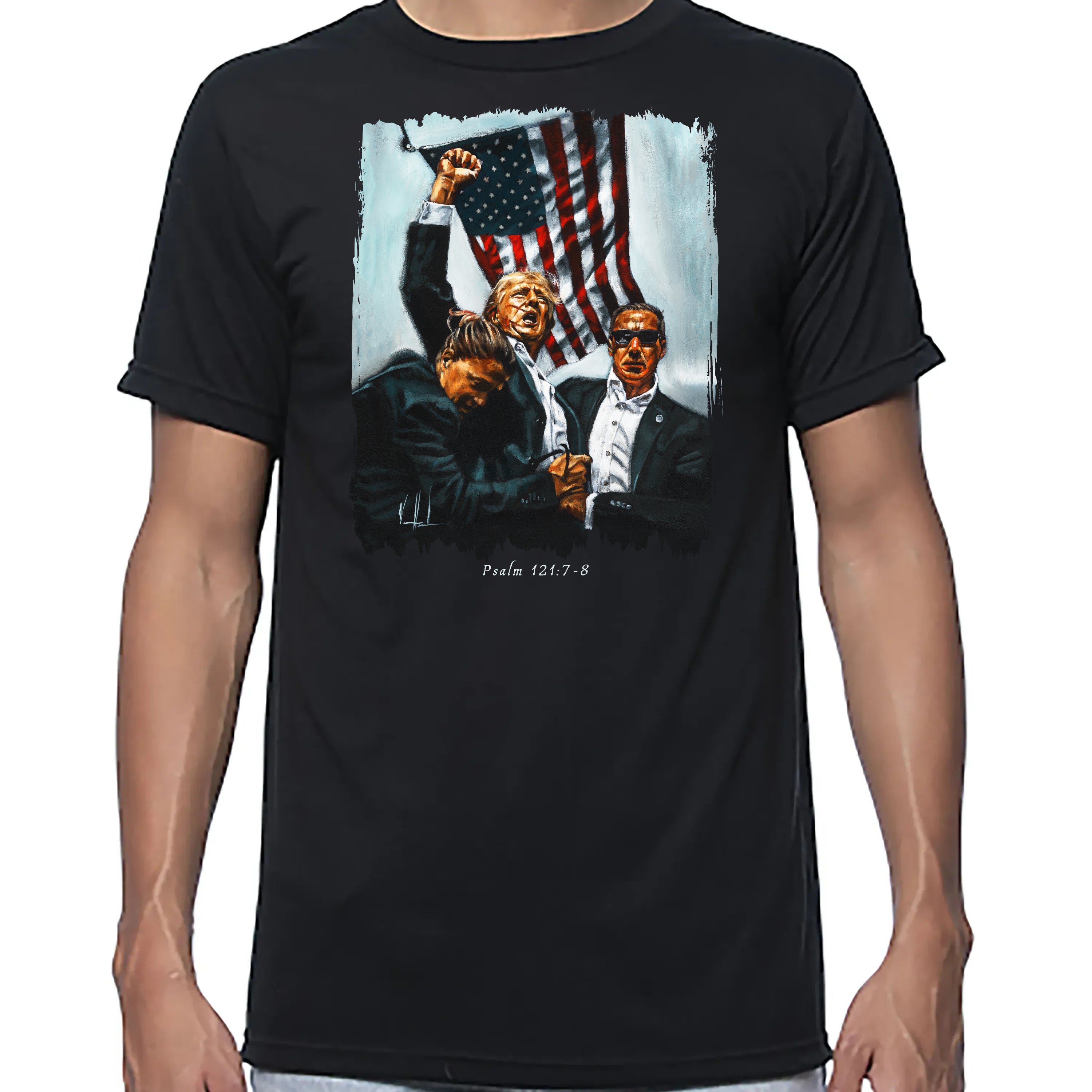 Never Surrender - Unisex T (Premium Organic Fabric) Vanessa Horabuena Bamboo Black Small