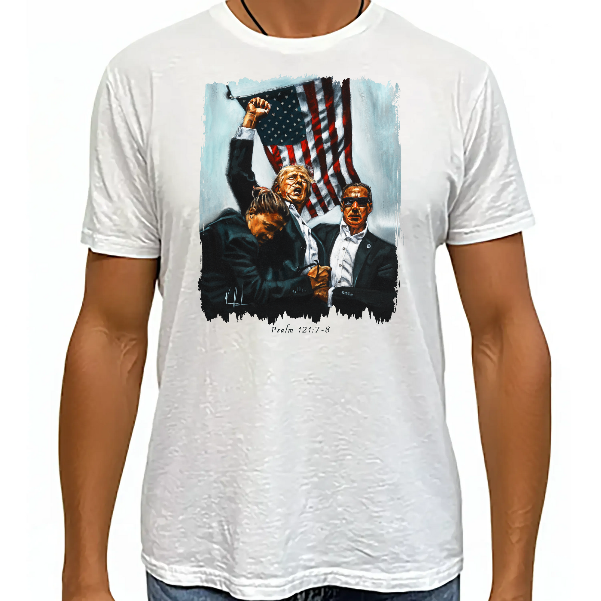 Never Surrender - Unisex T (Premium Organic Fabric) Vanessa Horabuena Bamboo White Small