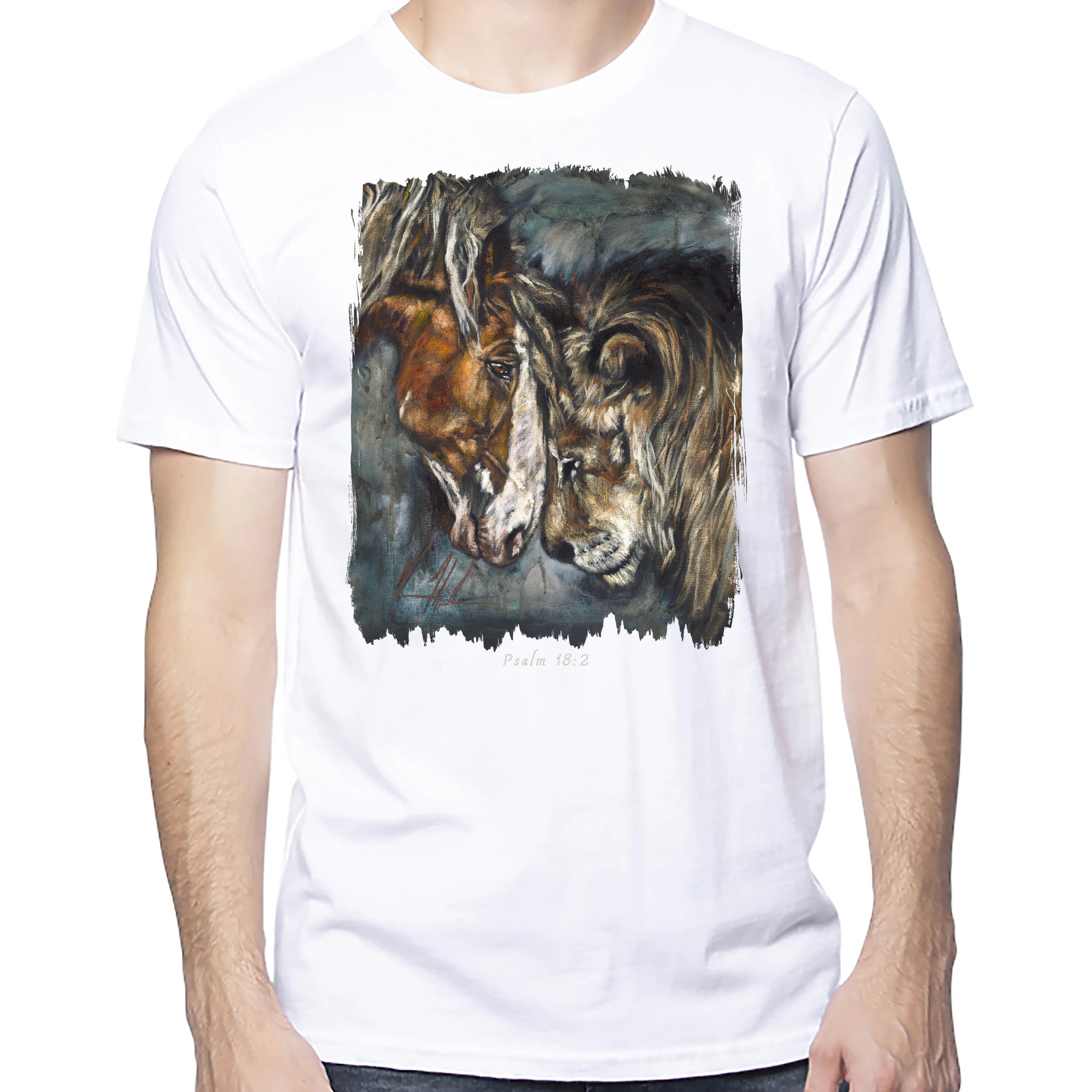 Courage & Strength - Unisex T (Organic Cotton) Organic Cotton Vanessa Horabuena Short Sleeve Salt (White) XS