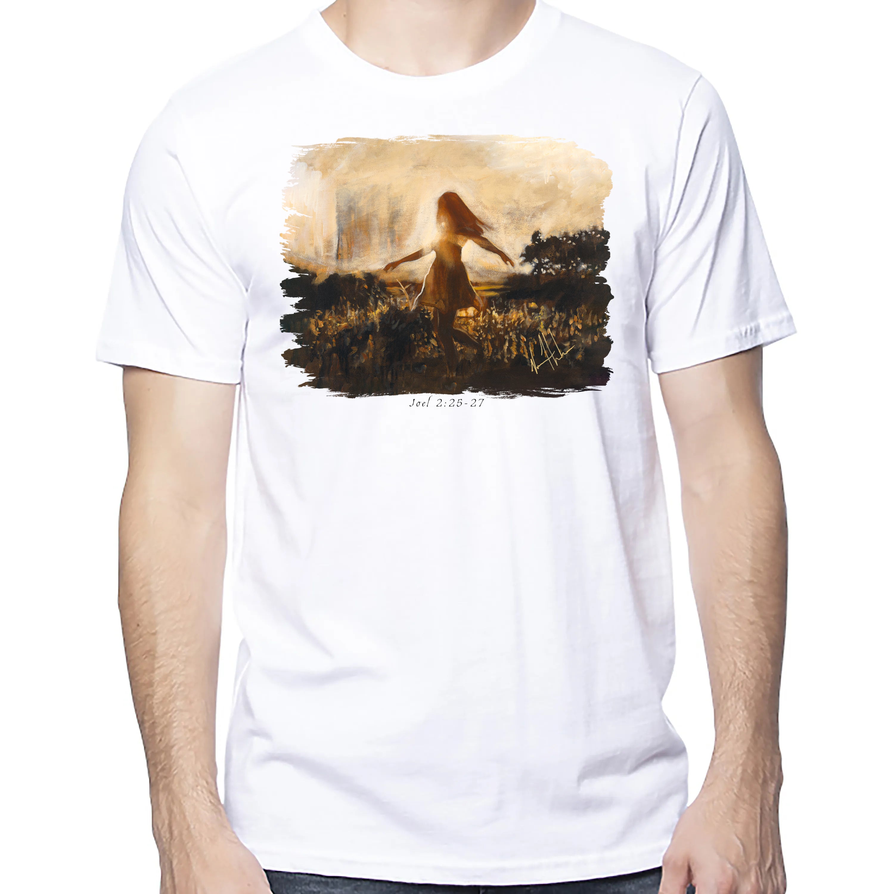 Dare to Dance Again - Unisex T (Premium Organic Fabric) Vanessa Horabuena Bamboo White Small
