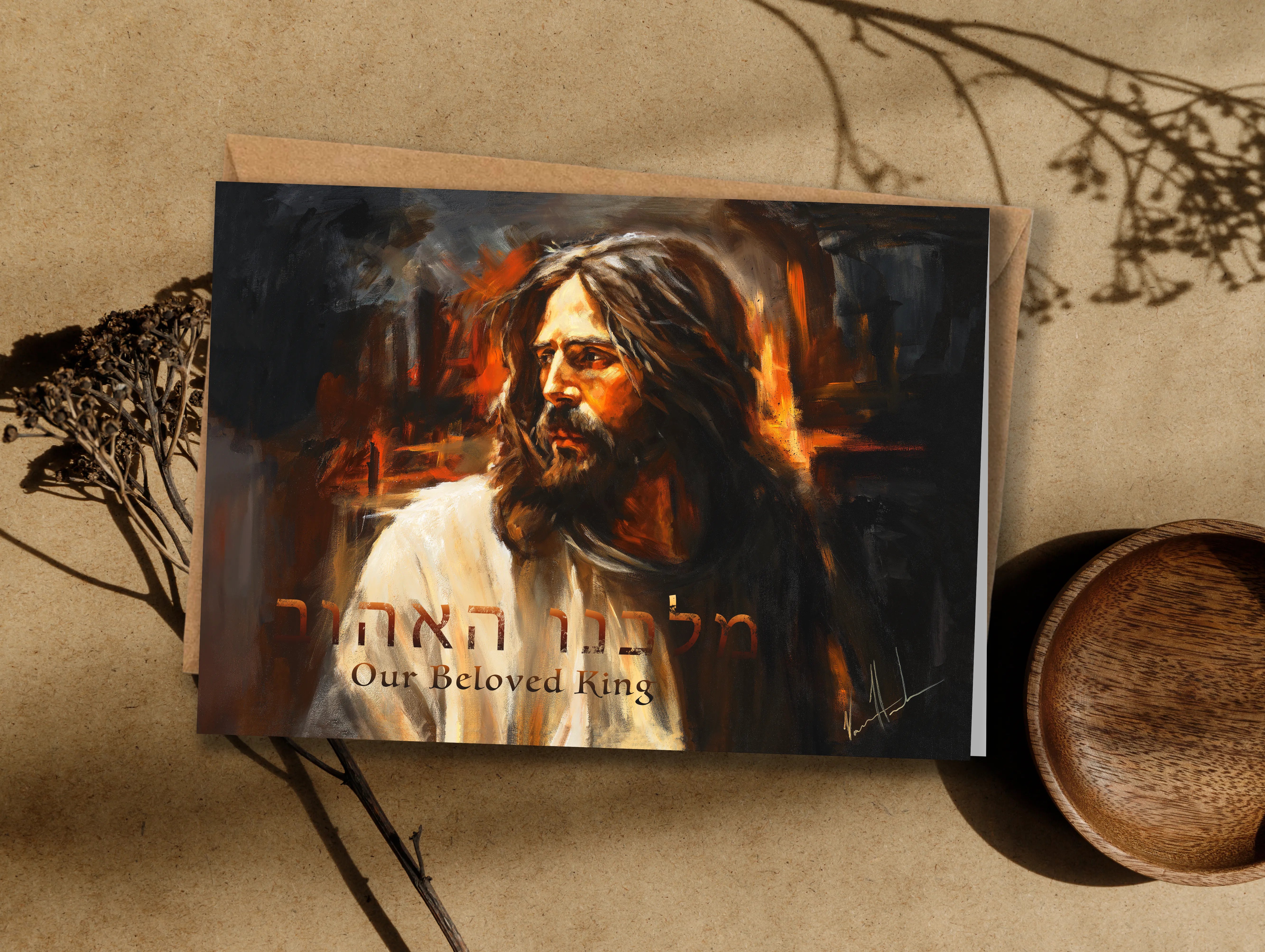 "Our Beloved King" Greeting Card Vanessa Horabuena