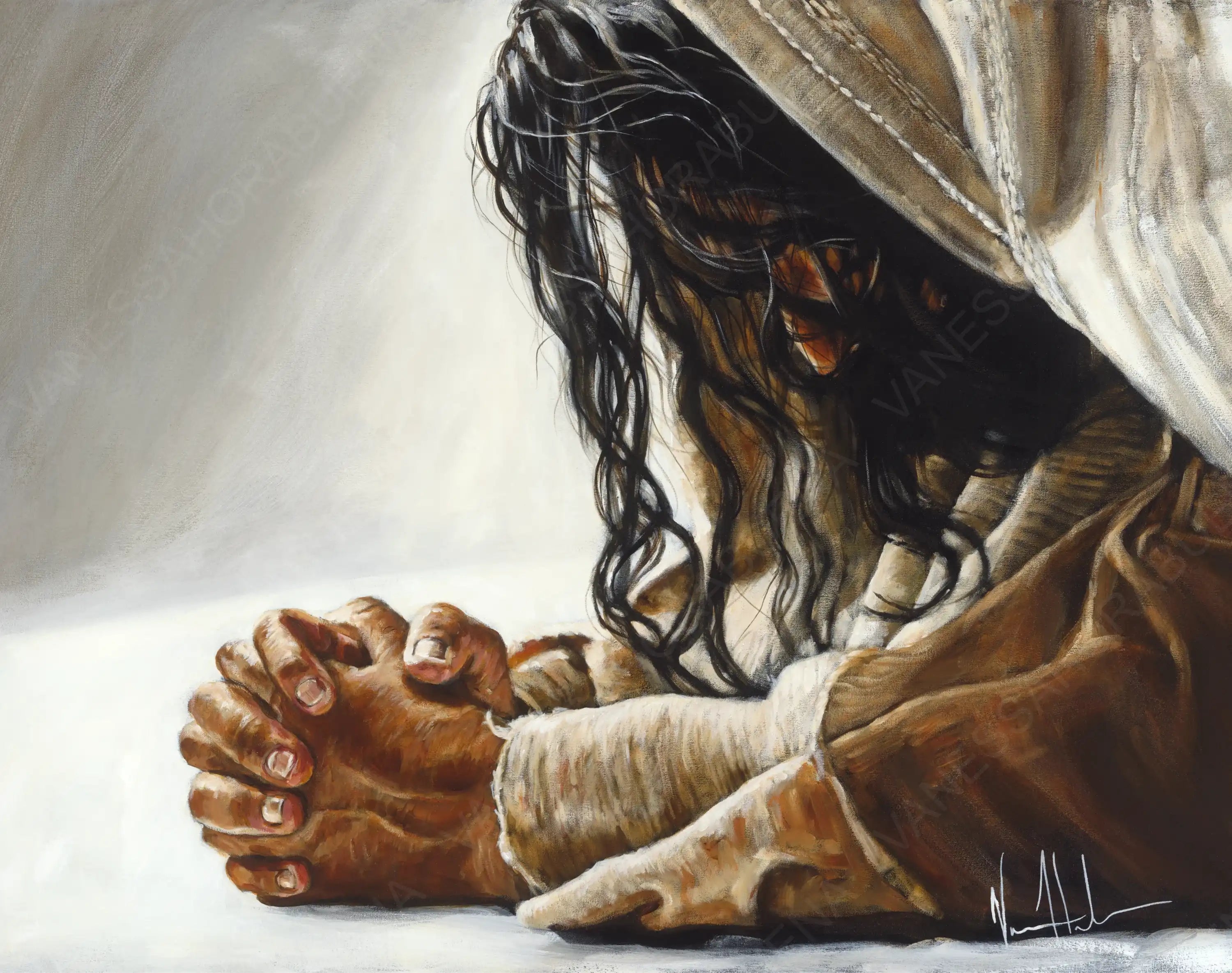 CM# 32 - Our Father - 36"x48" Canvas Print Vanessa Horabuena