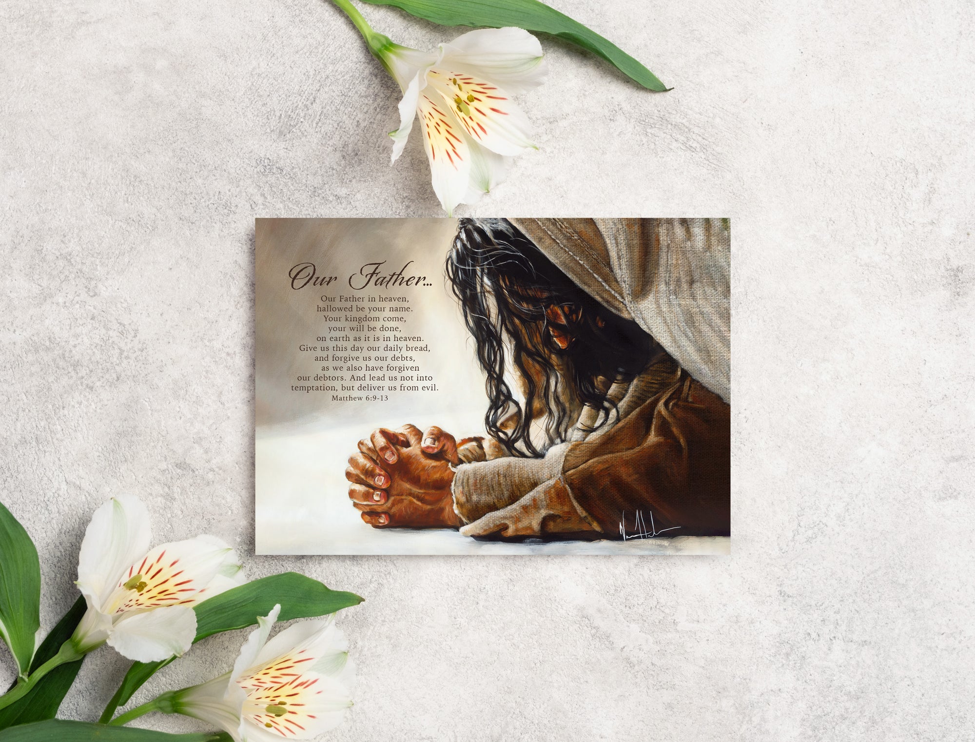 'Our Father....' Greeting Card Vanessa Horabuena