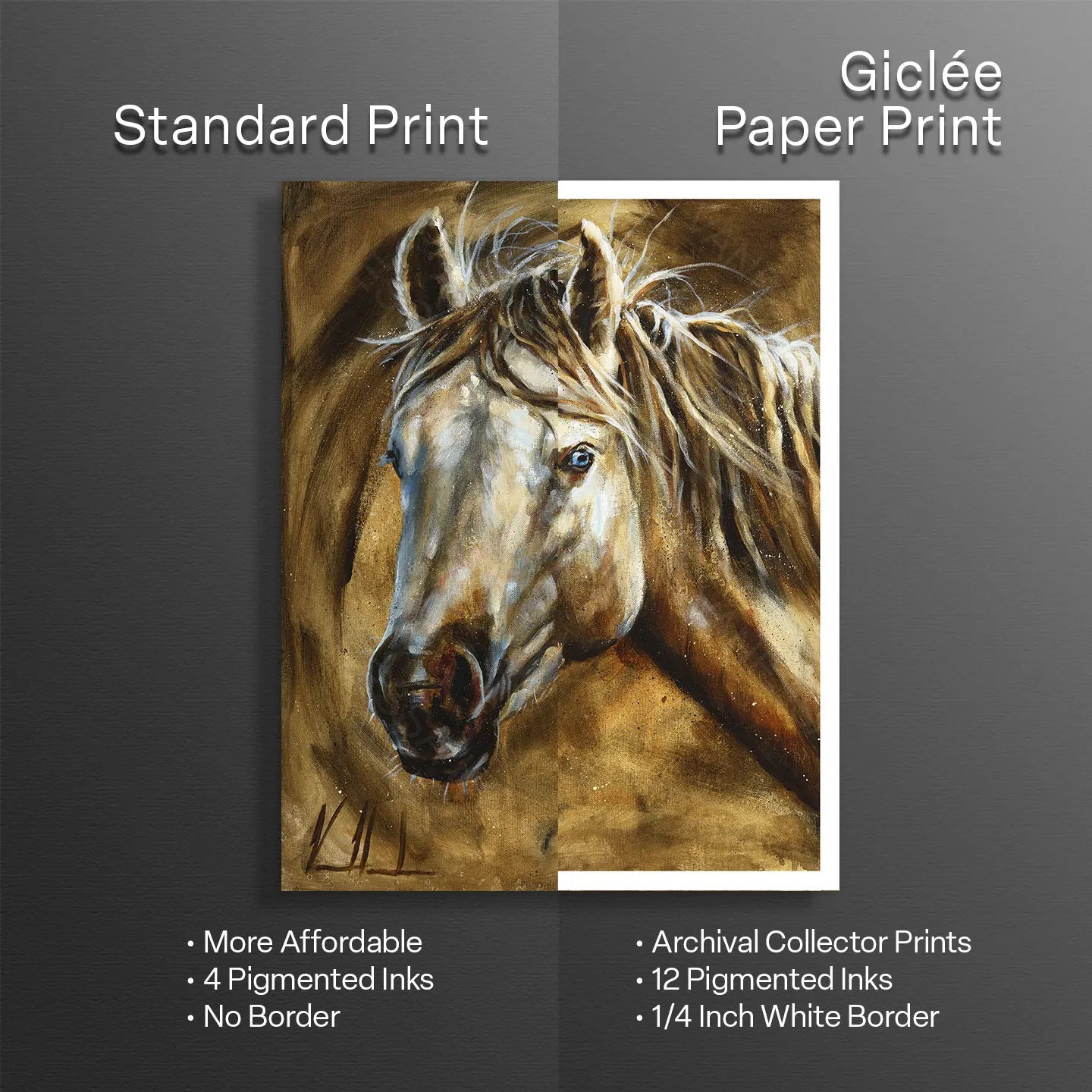 A Pure Heart Horse Art Print Vanessa Horabuena