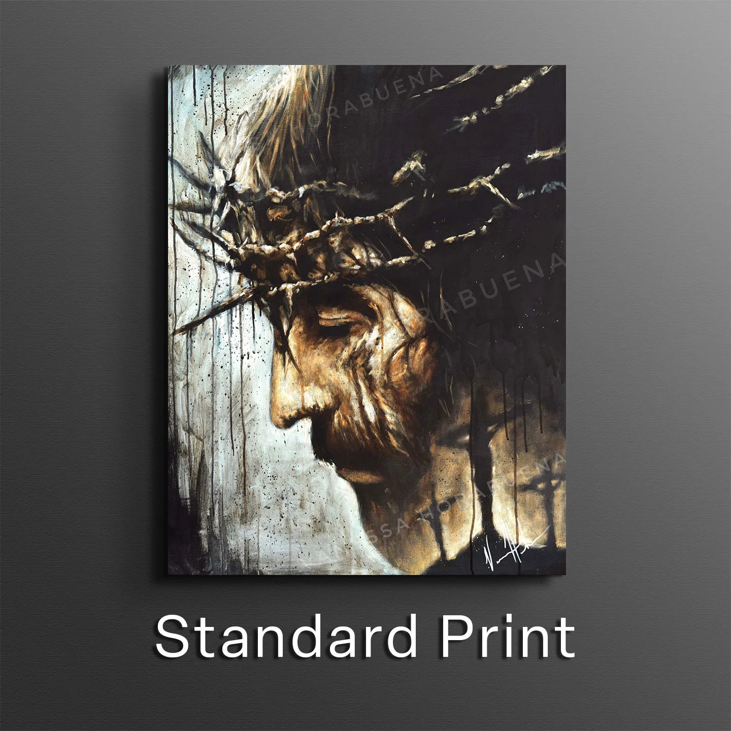 NEW COLOR EDIT - Redeemer's Love With Crosses Jesus Art Print Vanessa Horabuena