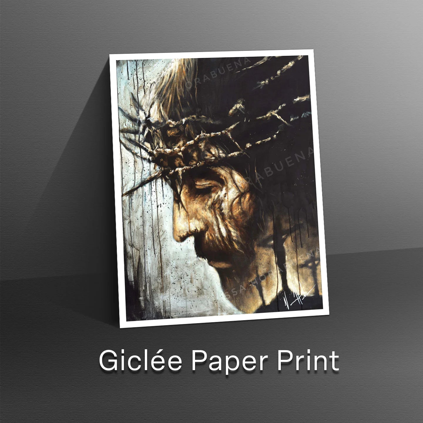 NEW COLOR EDIT - Redeemer's Love With Crosses Jesus Art Print Vanessa Horabuena