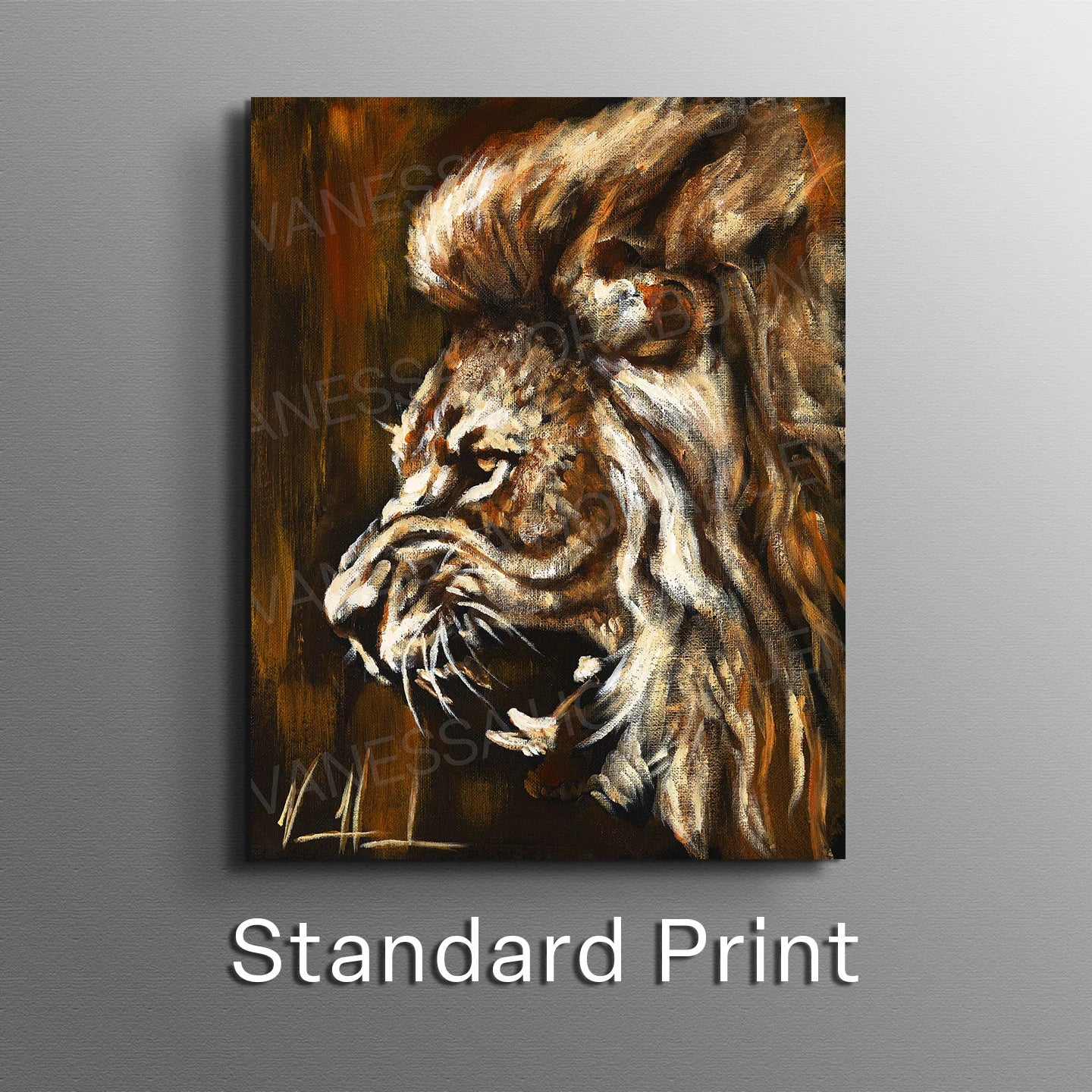 Return of a King Lion Art Print Vanessa Horabuena