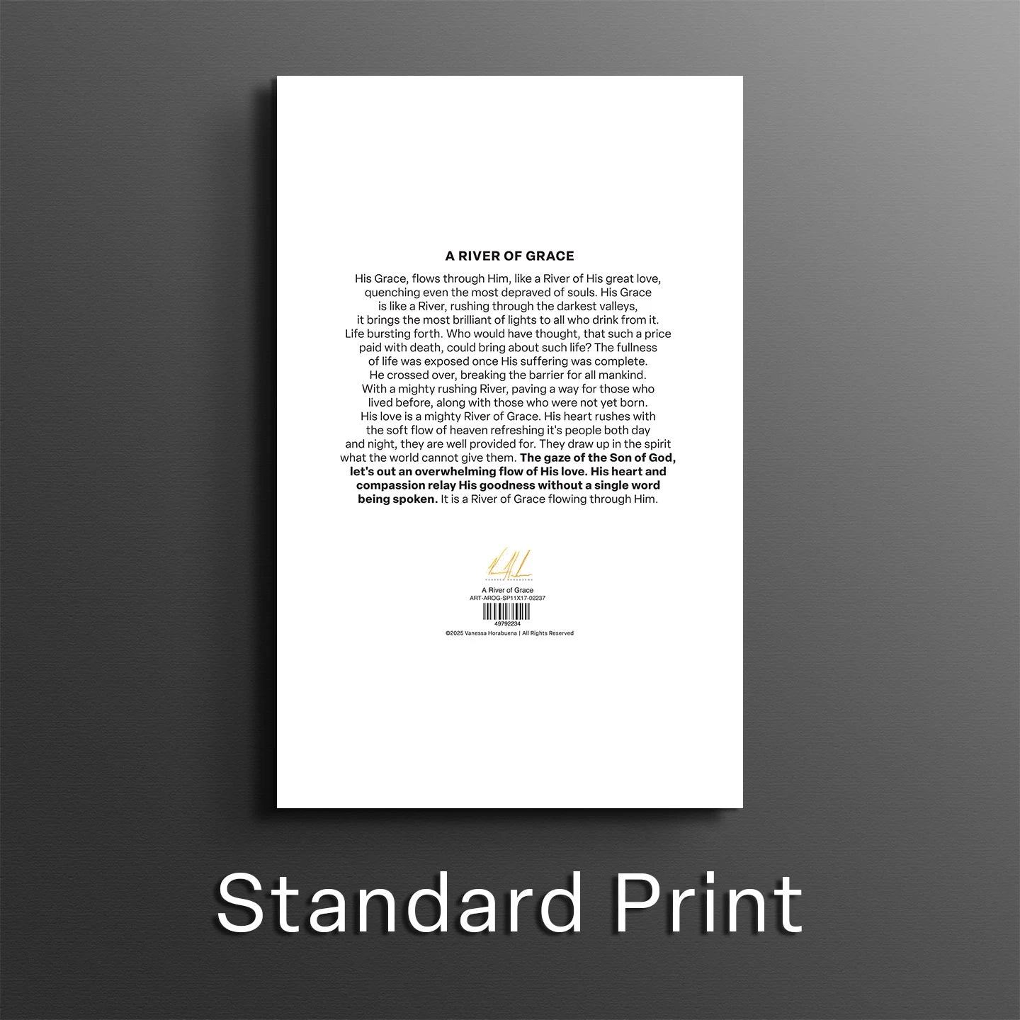 A River of Grace Jesus Art Print Vanessa Horabuena