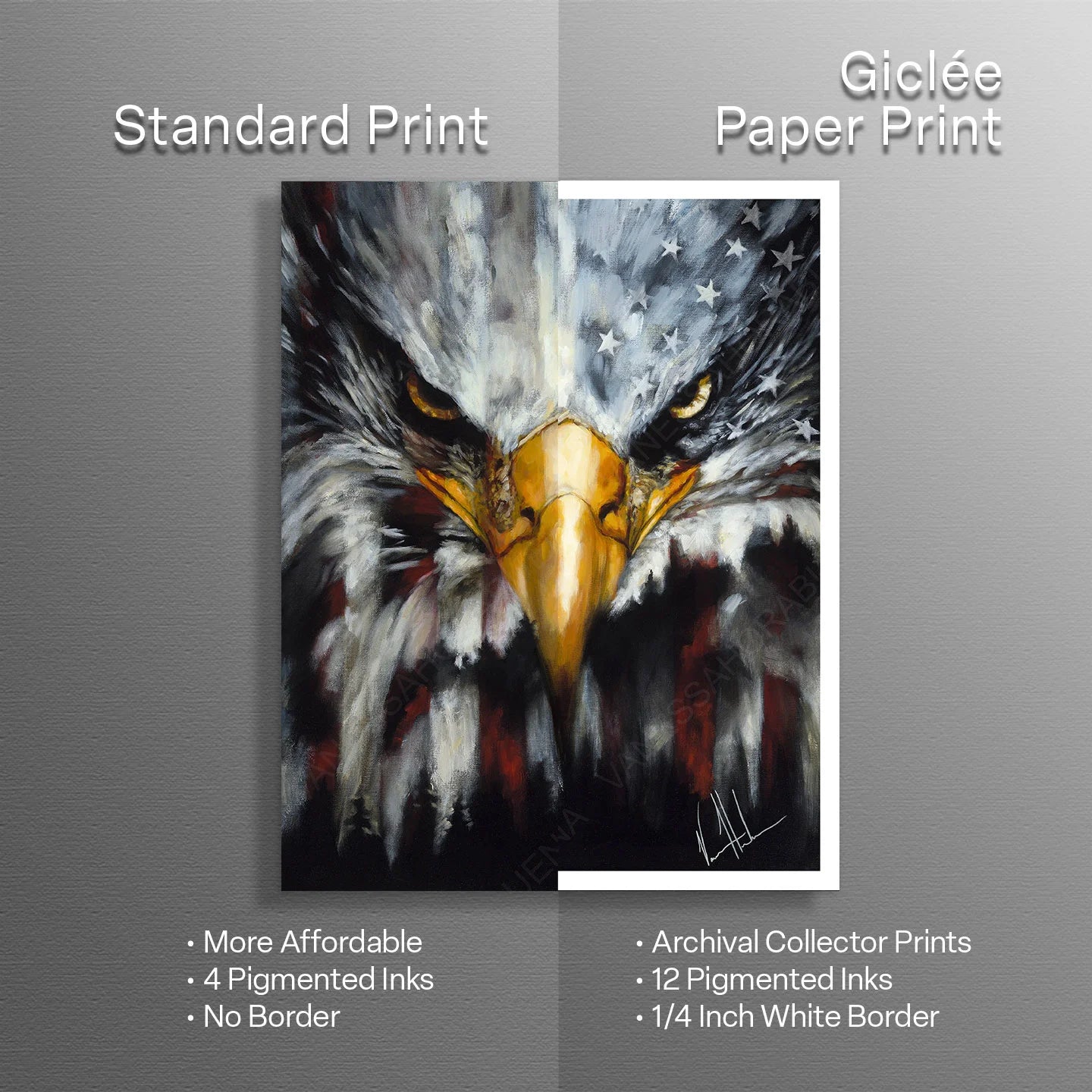 Stripes of Freedom Patriotic Art Print Vanessa Horabuena