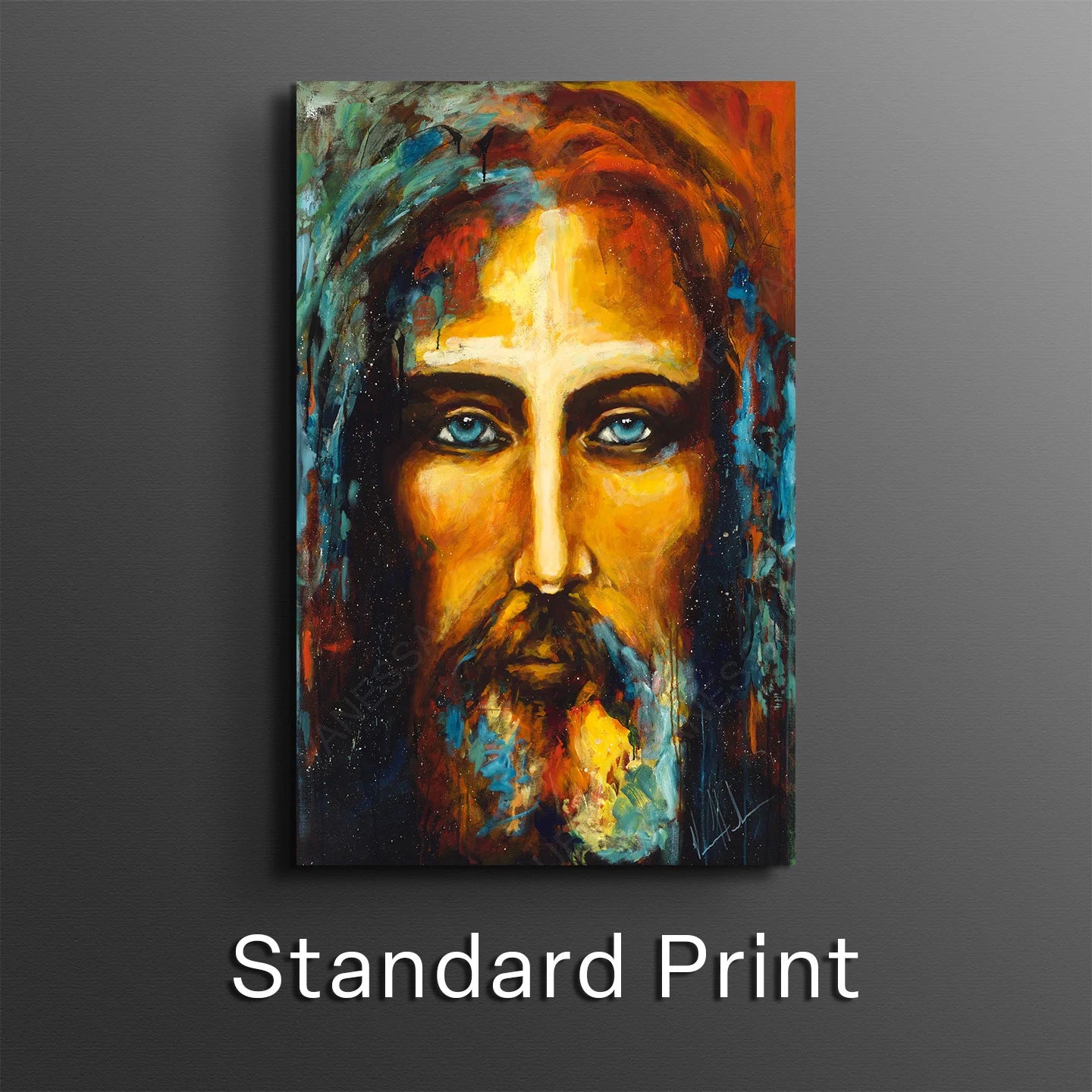 The Shroud of Turin - The Colors of Life Jesus Art Print Vanessa Horabuena