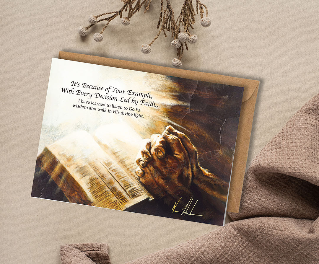 'Speak Lord...' Father's Day Greeting Card Vanessa Horabuena