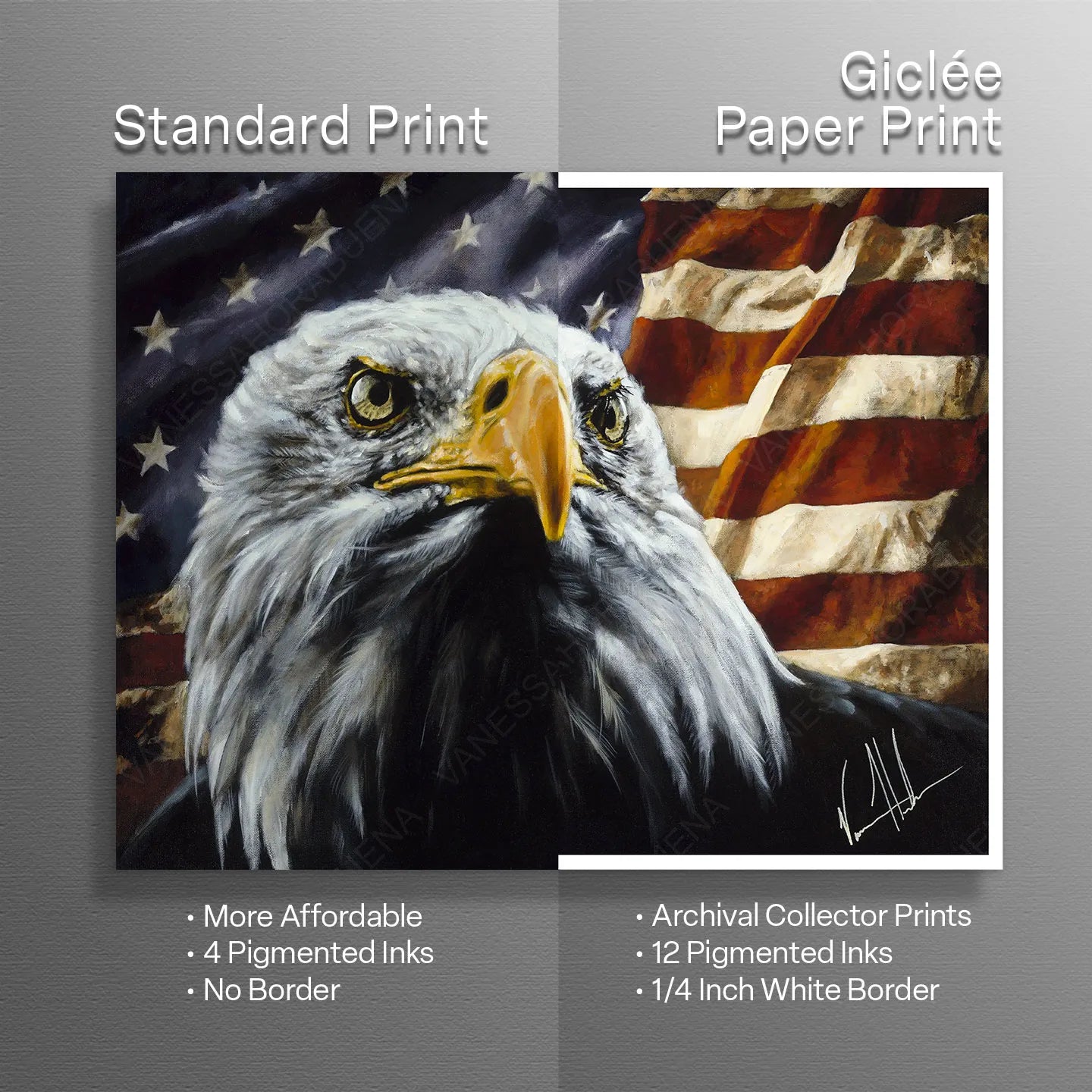 The Fight for Freedom Patriotic Art Print Vanessa Horabuena