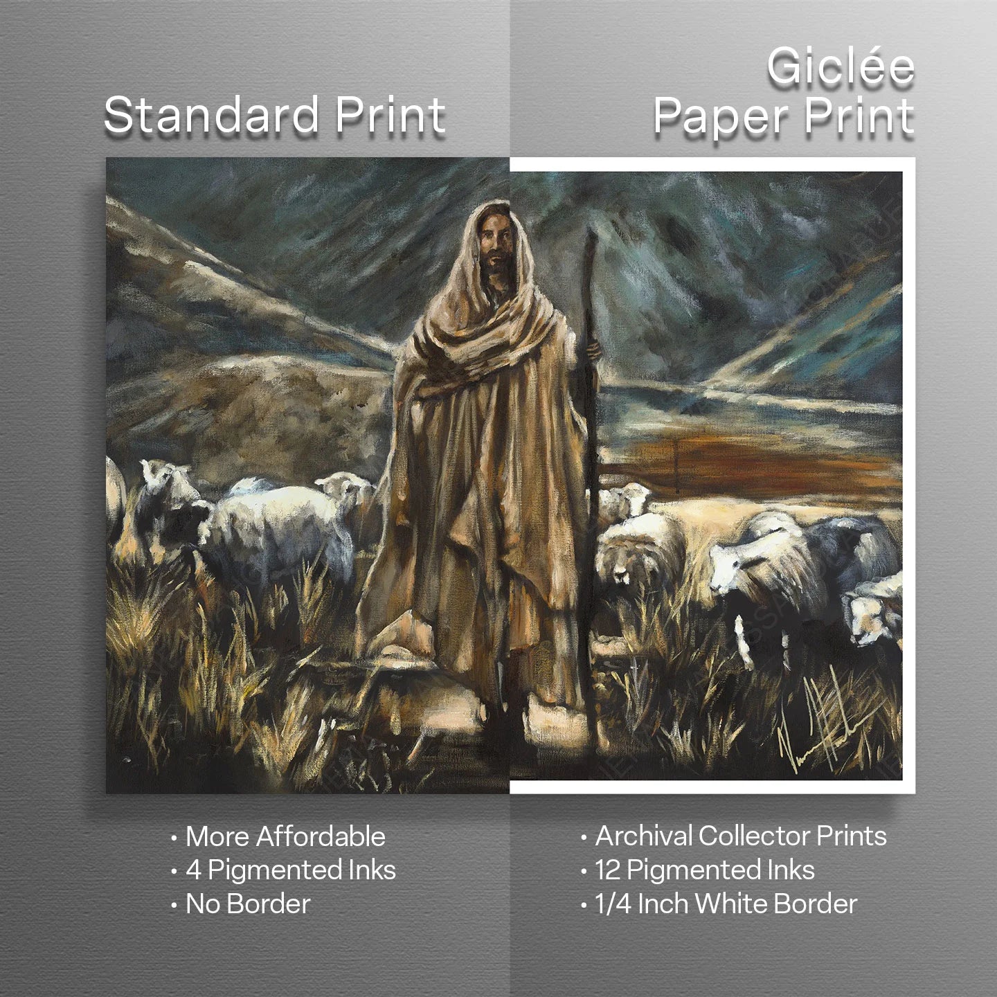 The Lord is My Shepherd Jesus Art Print Vanessa Horabuena