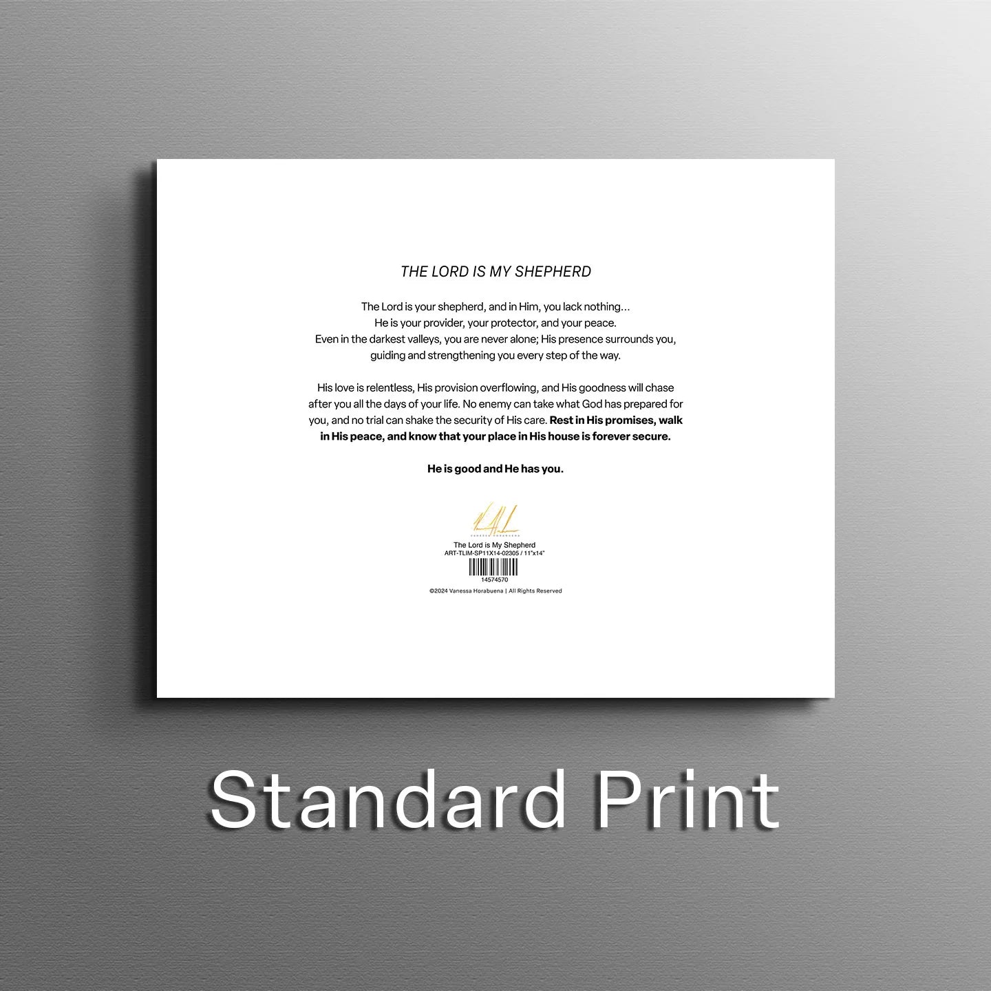 The Lord is My Shepherd Jesus Art Print Vanessa Horabuena