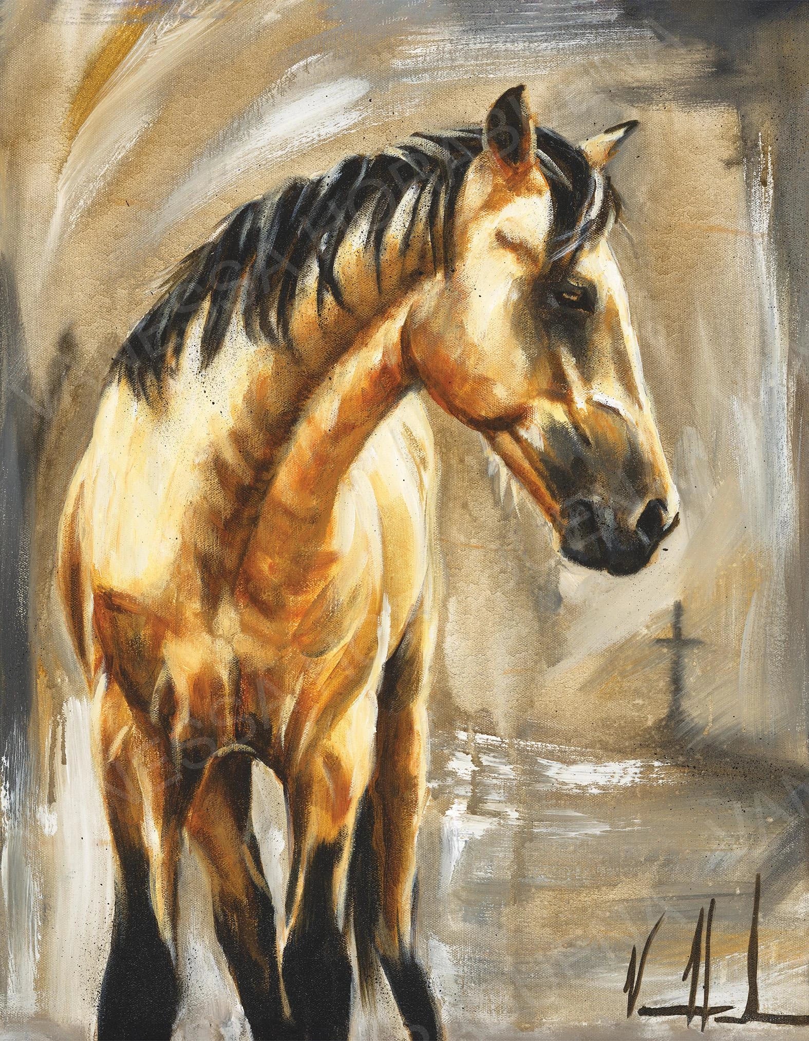 Take Me on the Narrow Path Horse Art Print Vanessa Horabuena