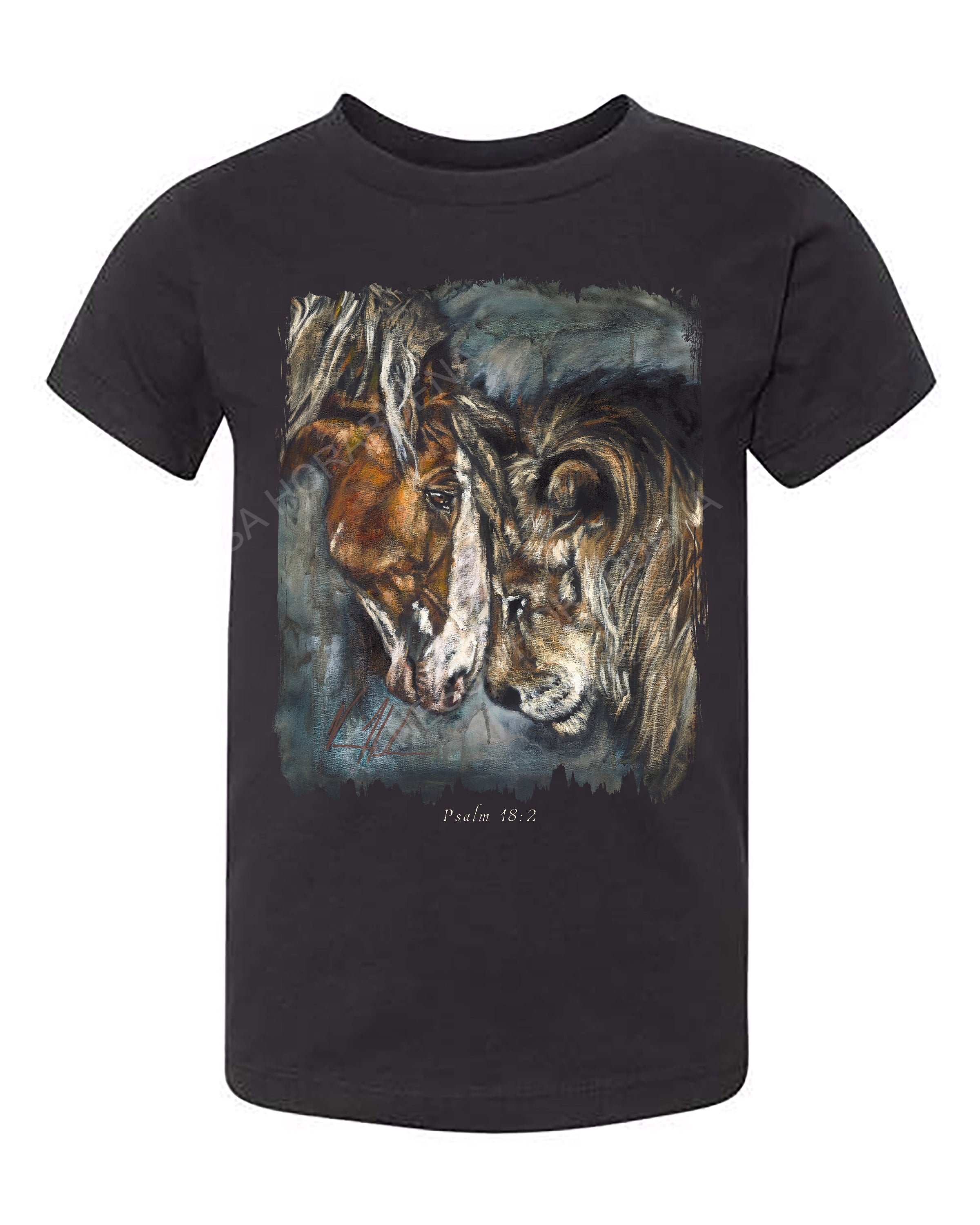 Courage & Strength - Kids T (Organic Cotton) Organic Cotton Vanessa Horabuena Kids Black 2T