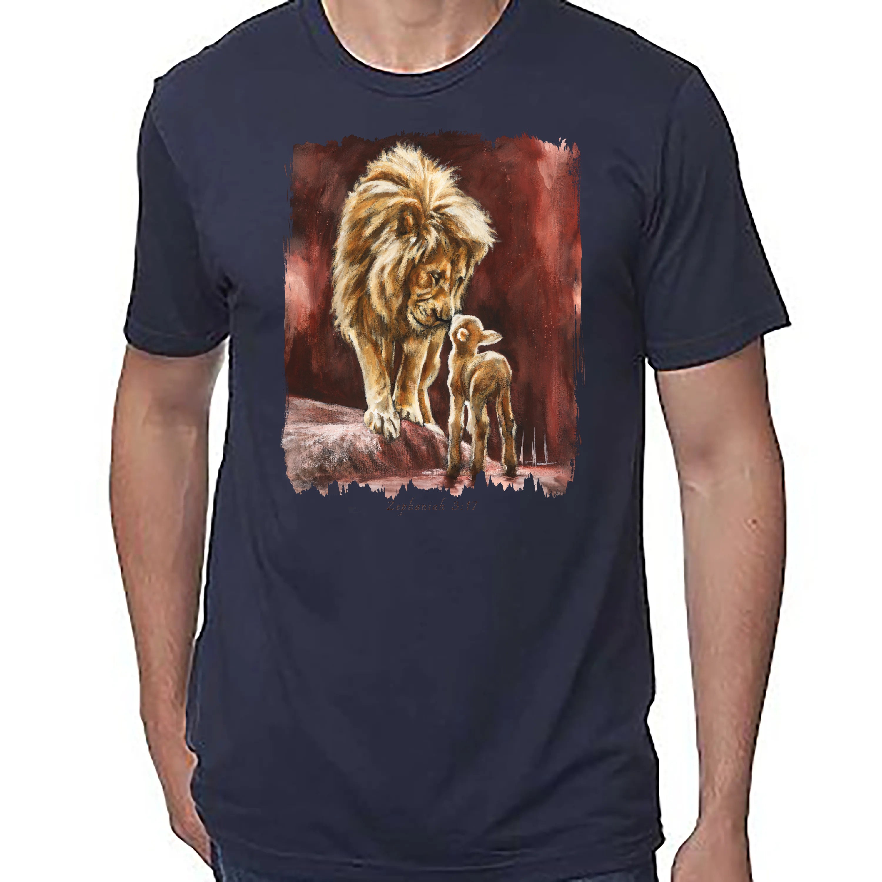 The Heart Of God - Unisex T (Premium Organic Fabric) Vanessa Horabuena Bamboo Midnight Blue Small