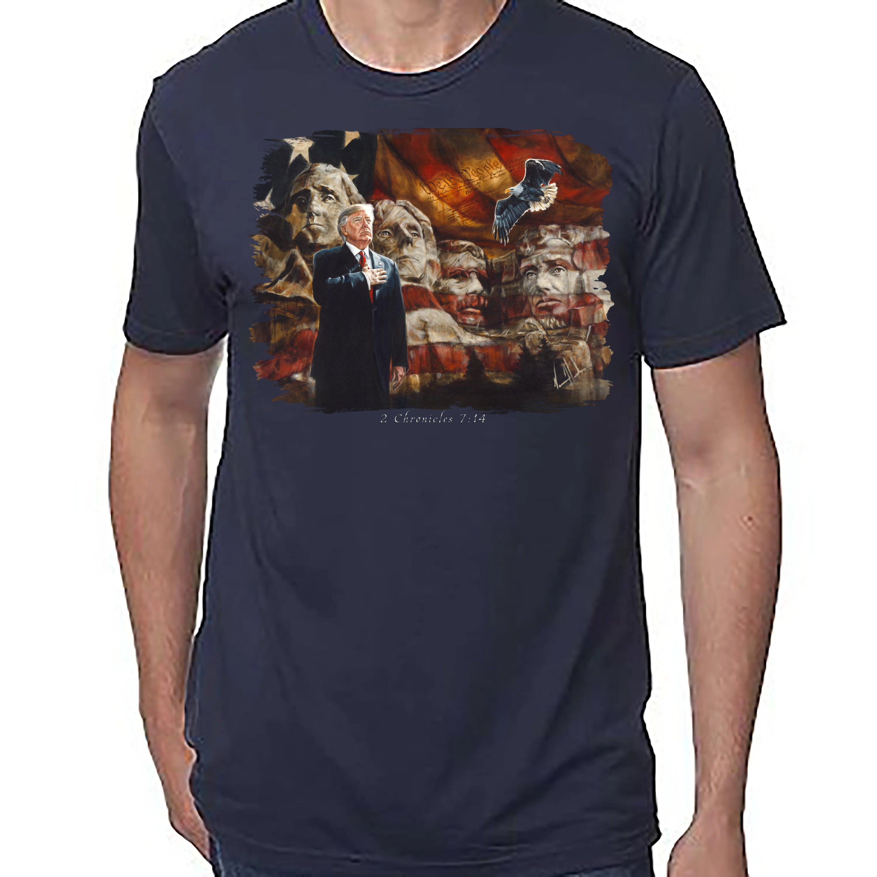 We The People - Unisex T (Premium Organic Fabric) Vanessa Horabuena Bamboo Midnight Blue Small