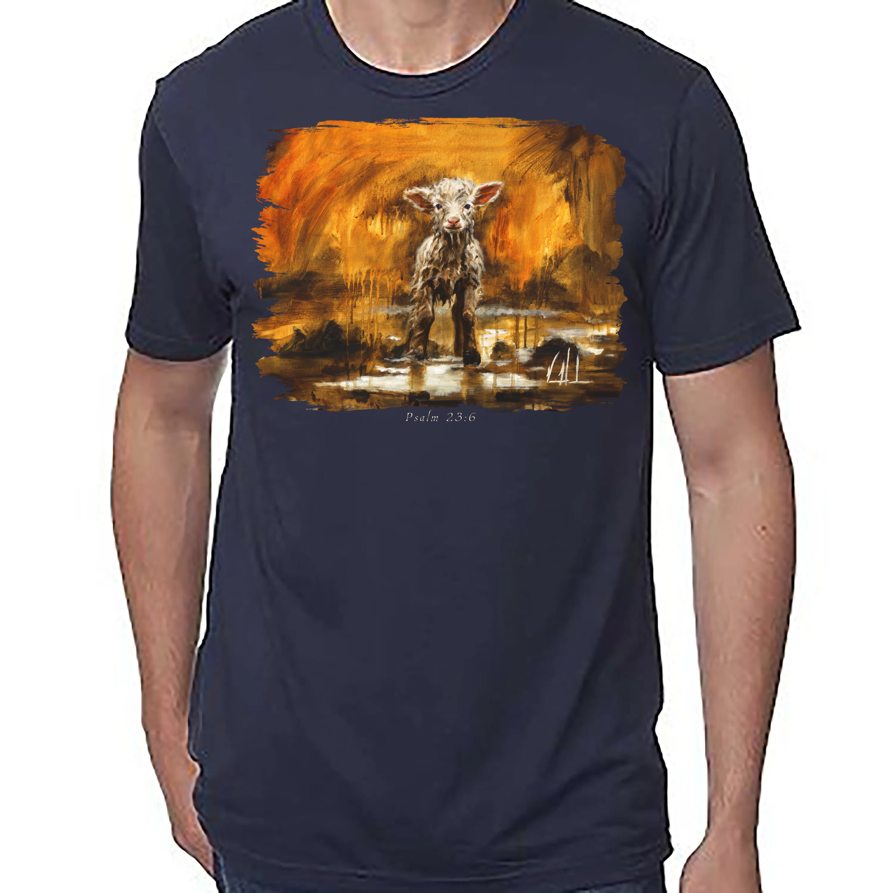 Your Love Never Fails - Unisex T (Premium Organic Fabric) Vanessa Horabuena Bamboo Midnight Blue Small