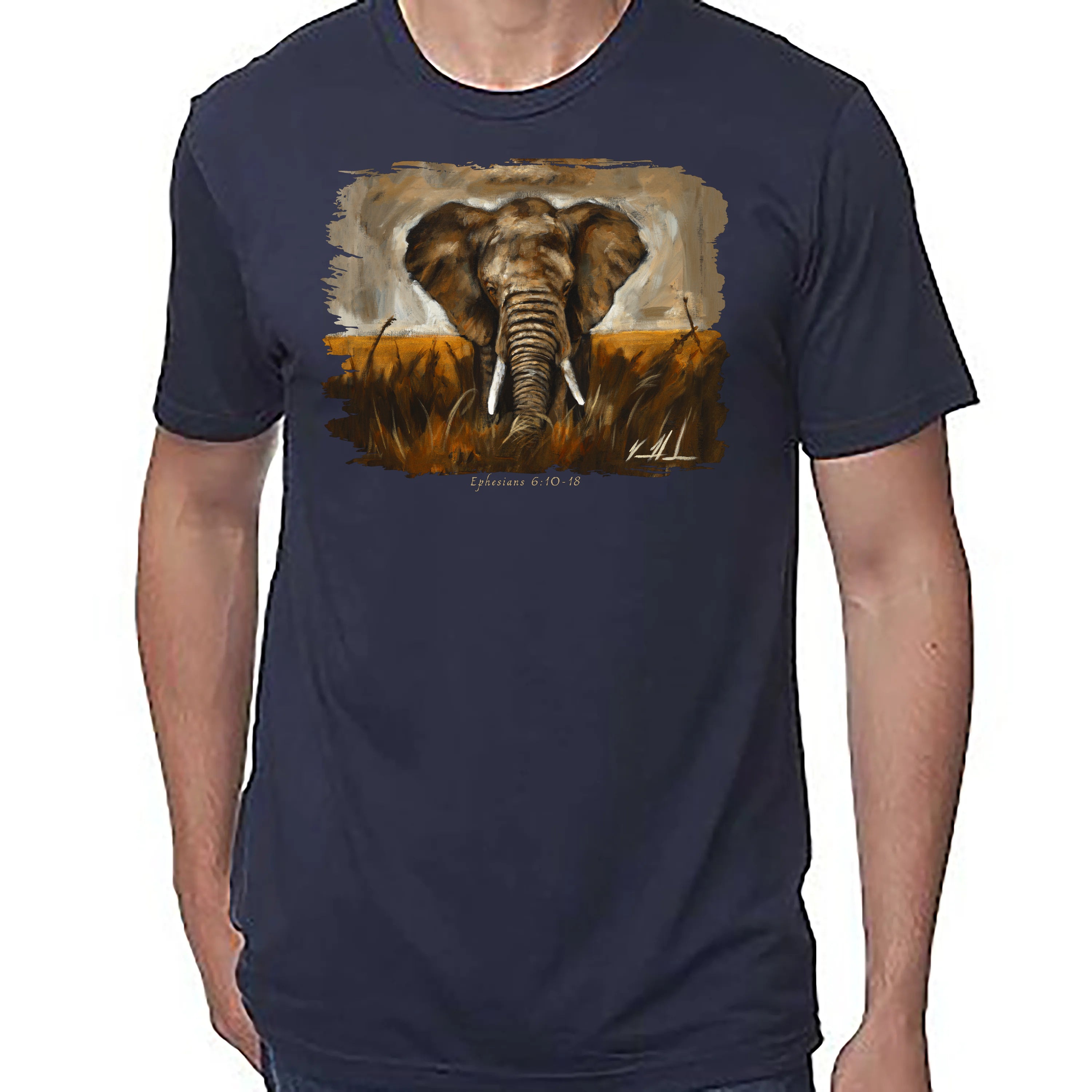 Stand Your Ground - Unisex T (Premium Organic Fabric) Vanessa Horabuena Bamboo Midnight Blue Small
