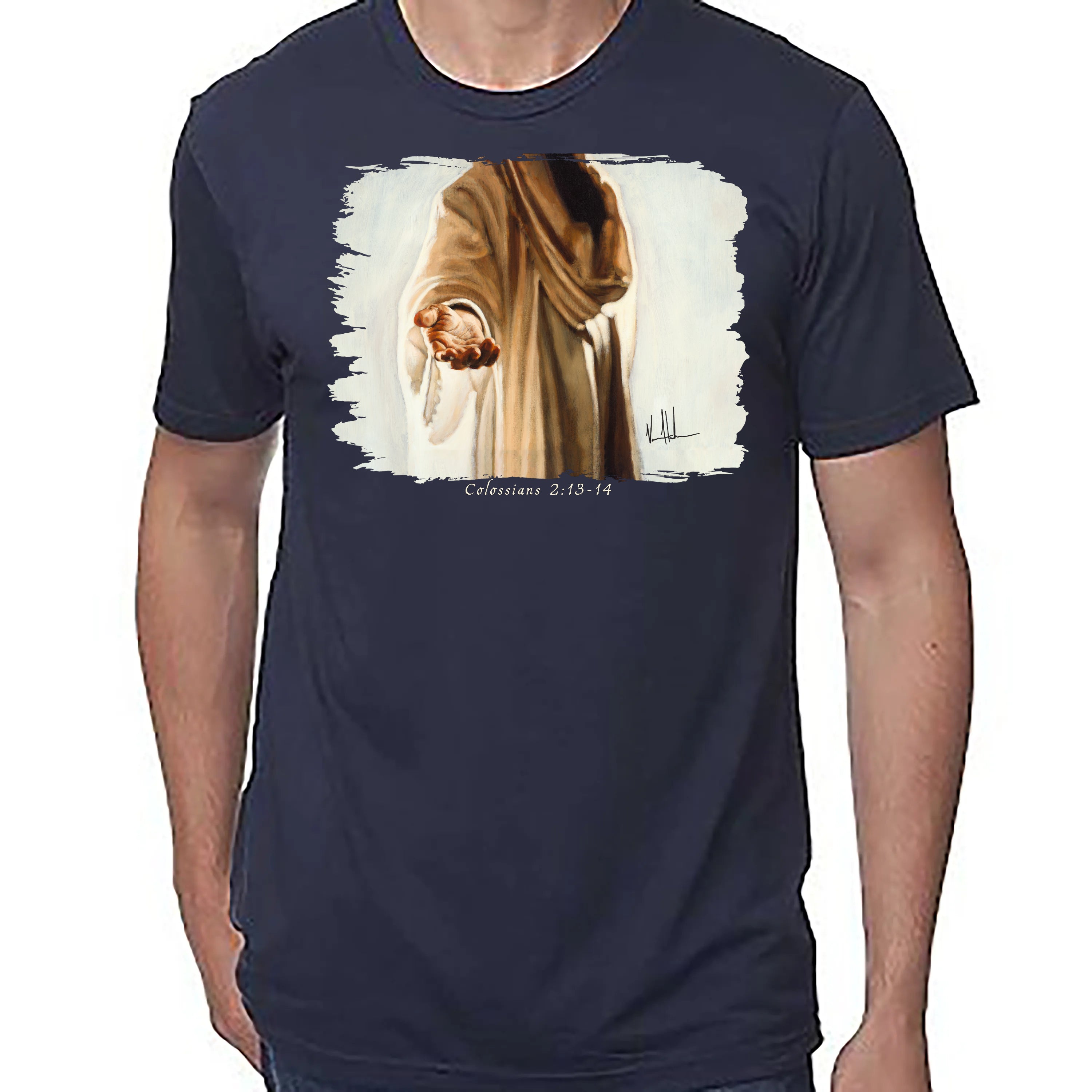 Beckoning - Unisex T (Premium Organic Fabric) Vanessa Horabuena Bamboo Midnight Blue Small