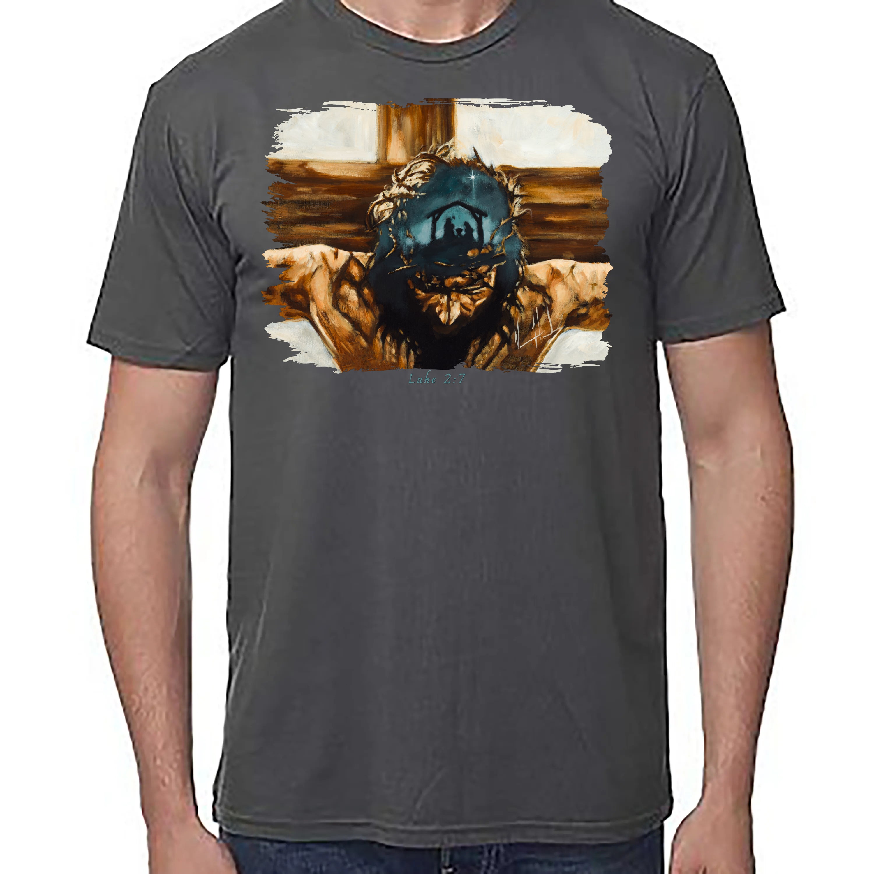 Love's True Story - Unisex T (Premium Organic Fabric) Vanessa Horabuena Bamboo Pewter Small