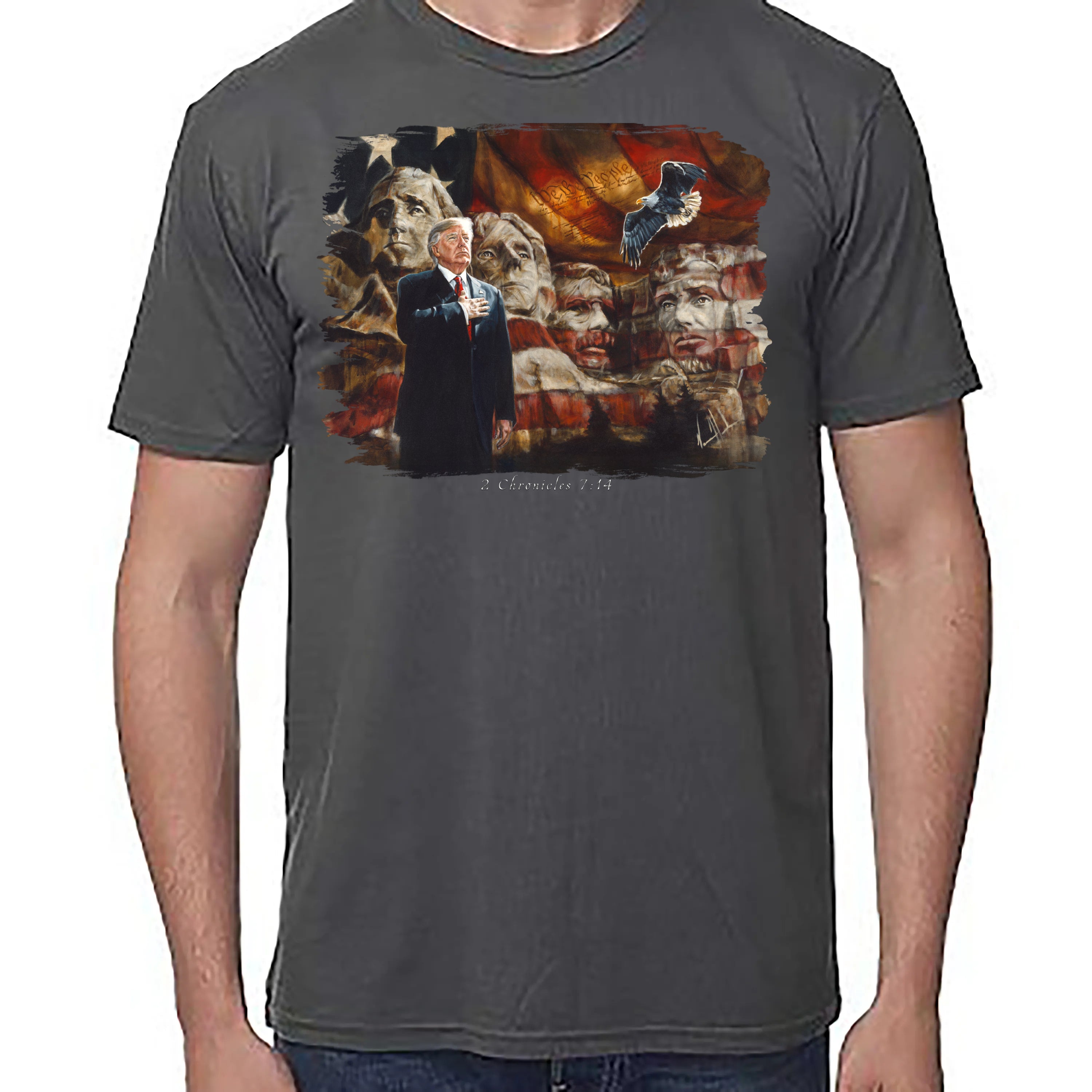 We The People - Unisex T (Premium Organic Fabric) Vanessa Horabuena Bamboo Pewter Small