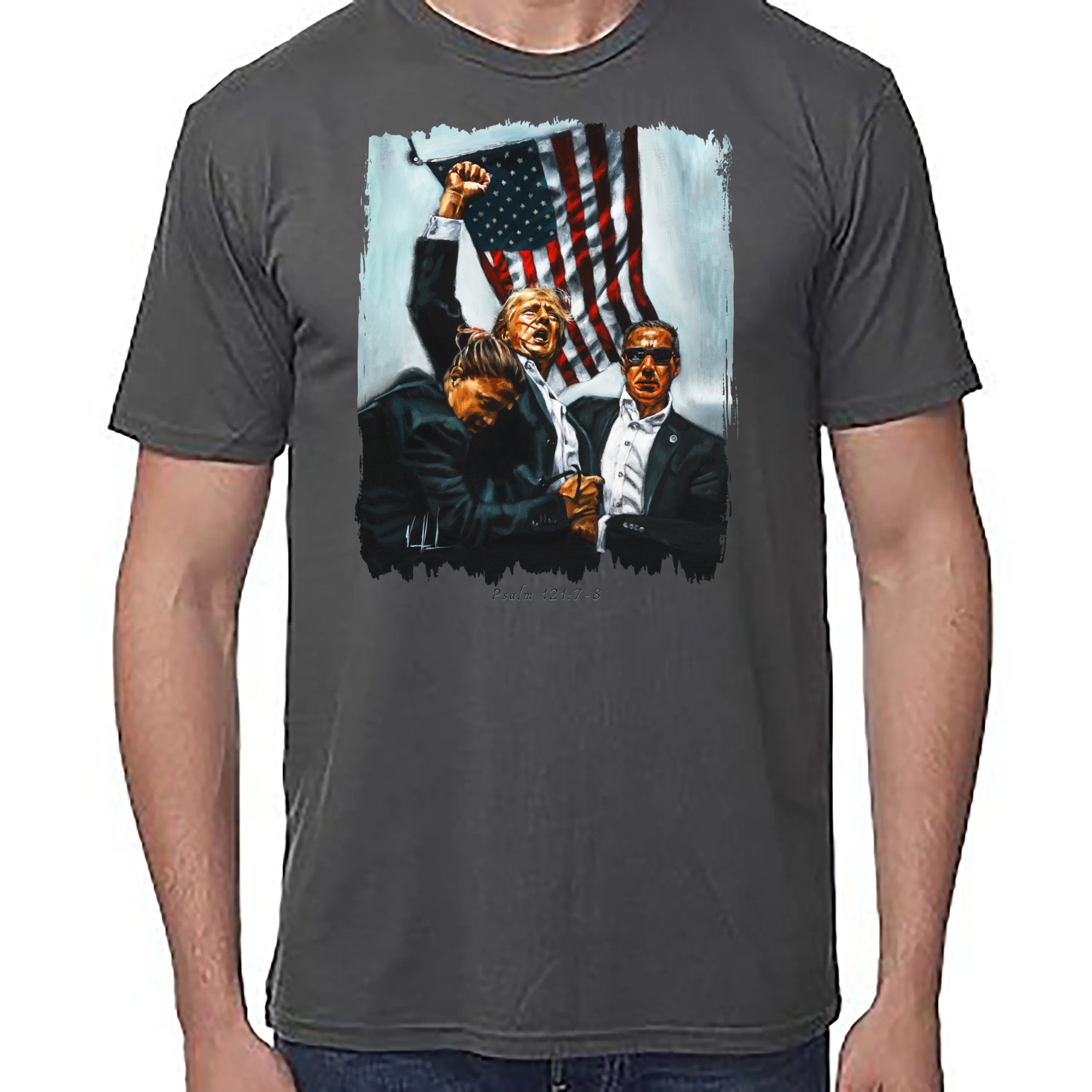 Never Surrender - Unisex T (Premium Organic Fabric) Vanessa Horabuena Bamboo Pewter Small