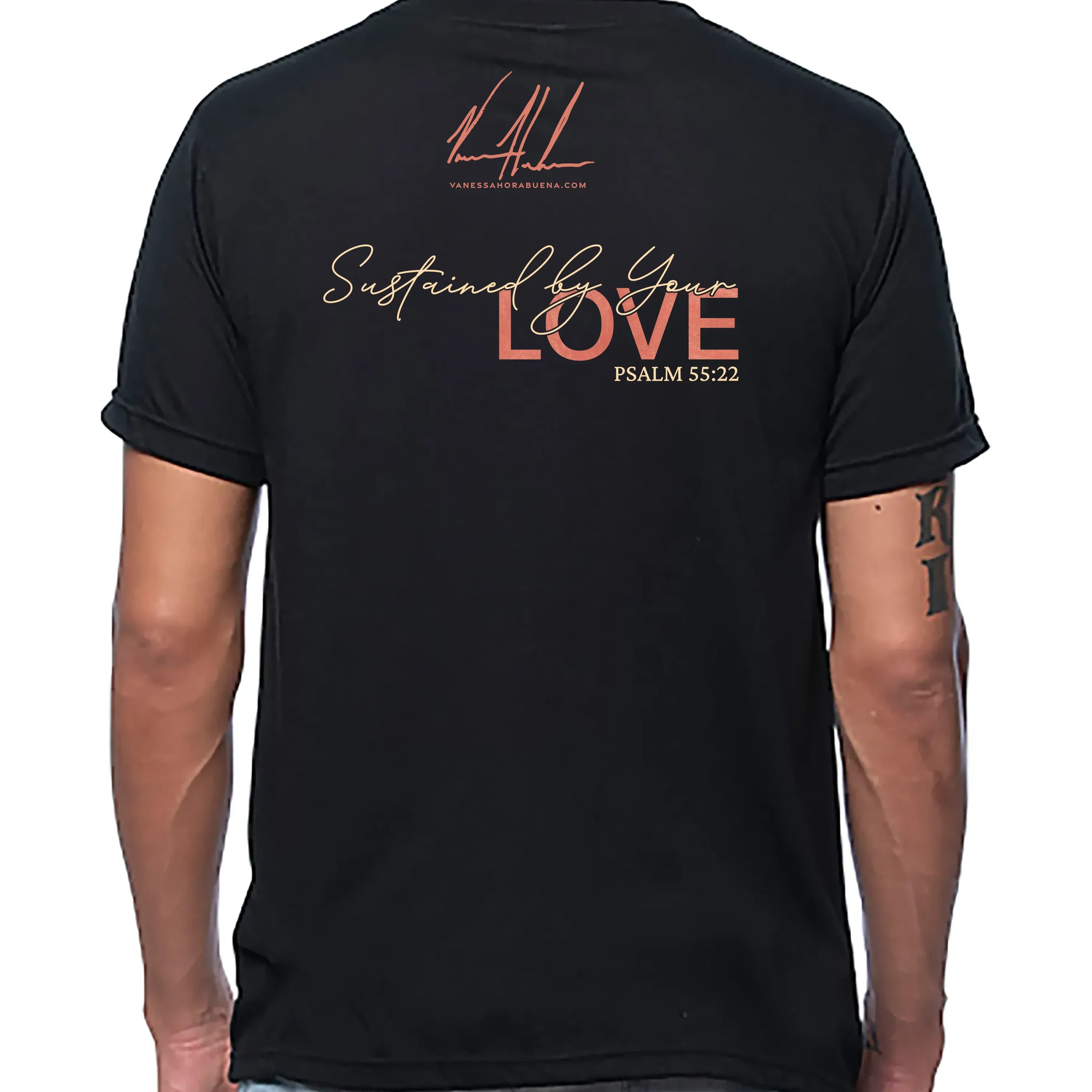 Unisex T (Organic Bamboo) - Sustained By Your Love Organic Bamboo Vanessa Horabuena