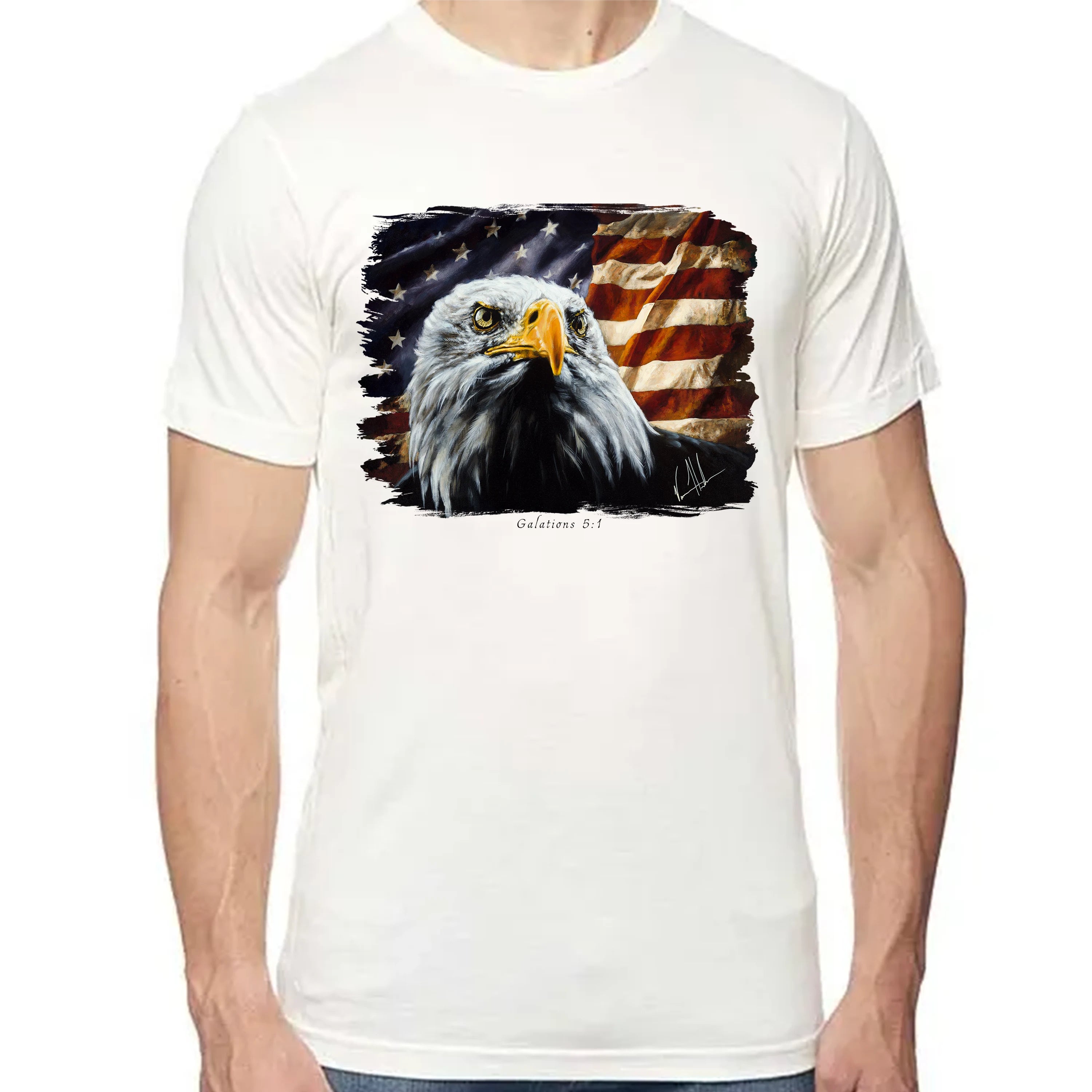 The Fight For Freedom - Unisex T (Premium Organic Fabric) Vanessa Horabuena Bamboo Natural Small