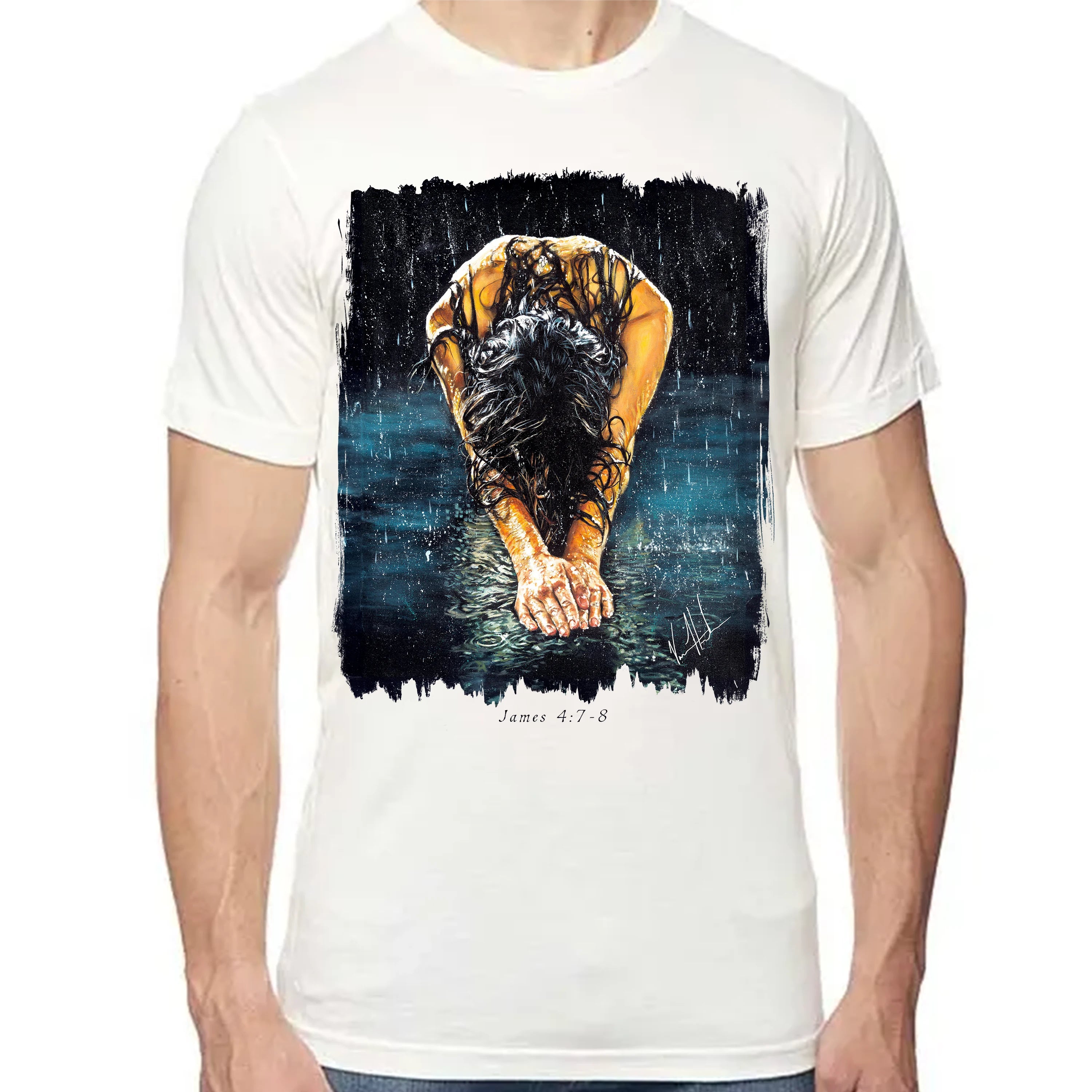 The Art of Surrender - Unisex T (Premium Organic Fabric) Vanessa Horabuena Bamboo Natural Small